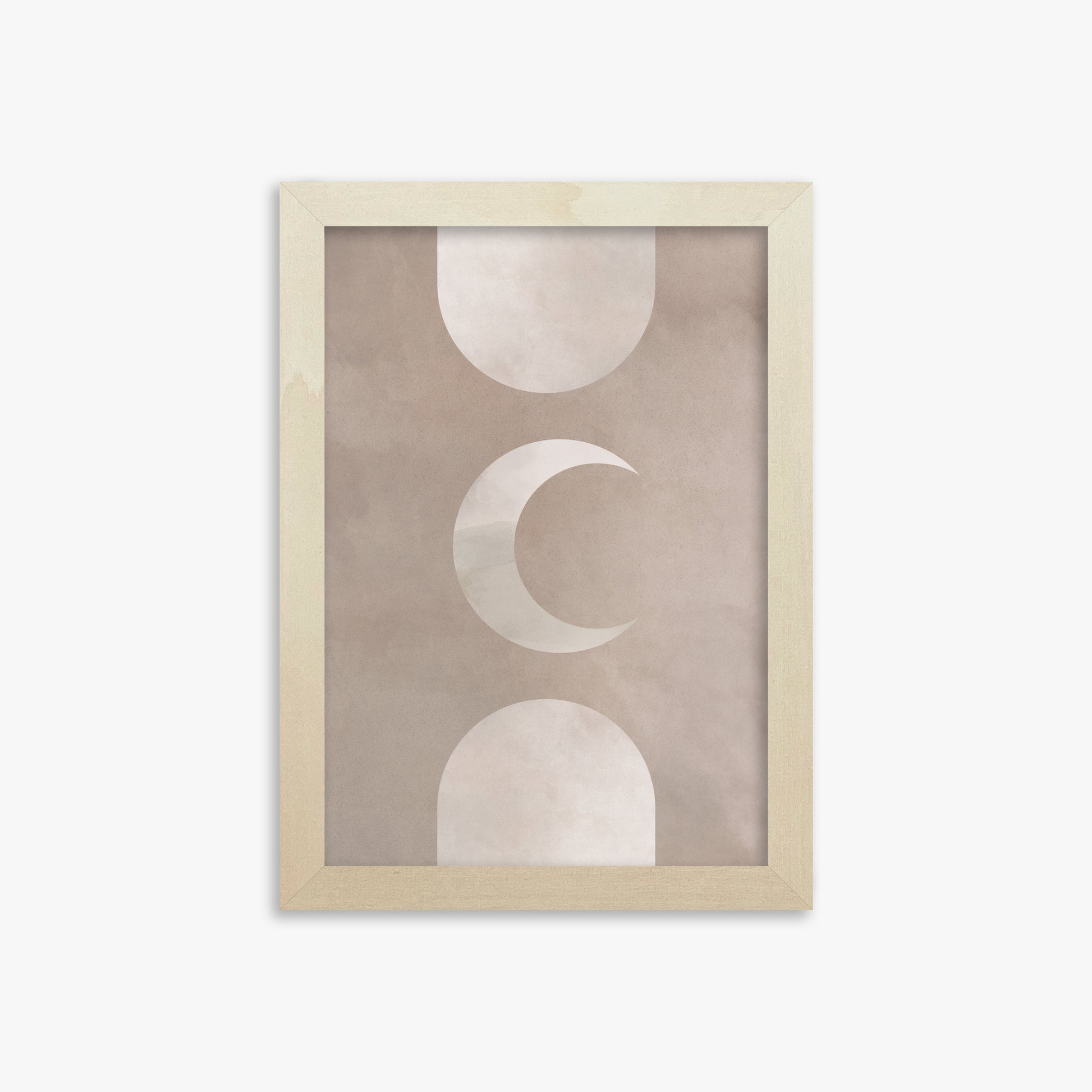 Lunar Elegance, 21x30cm Framed Poster With Lime Wood Frame