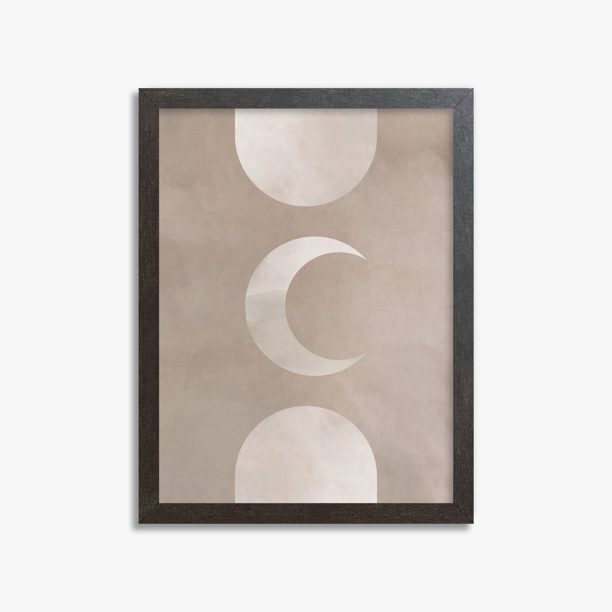 Lunar Elegance, 30x40cm Framed Poster With Espresso Frame