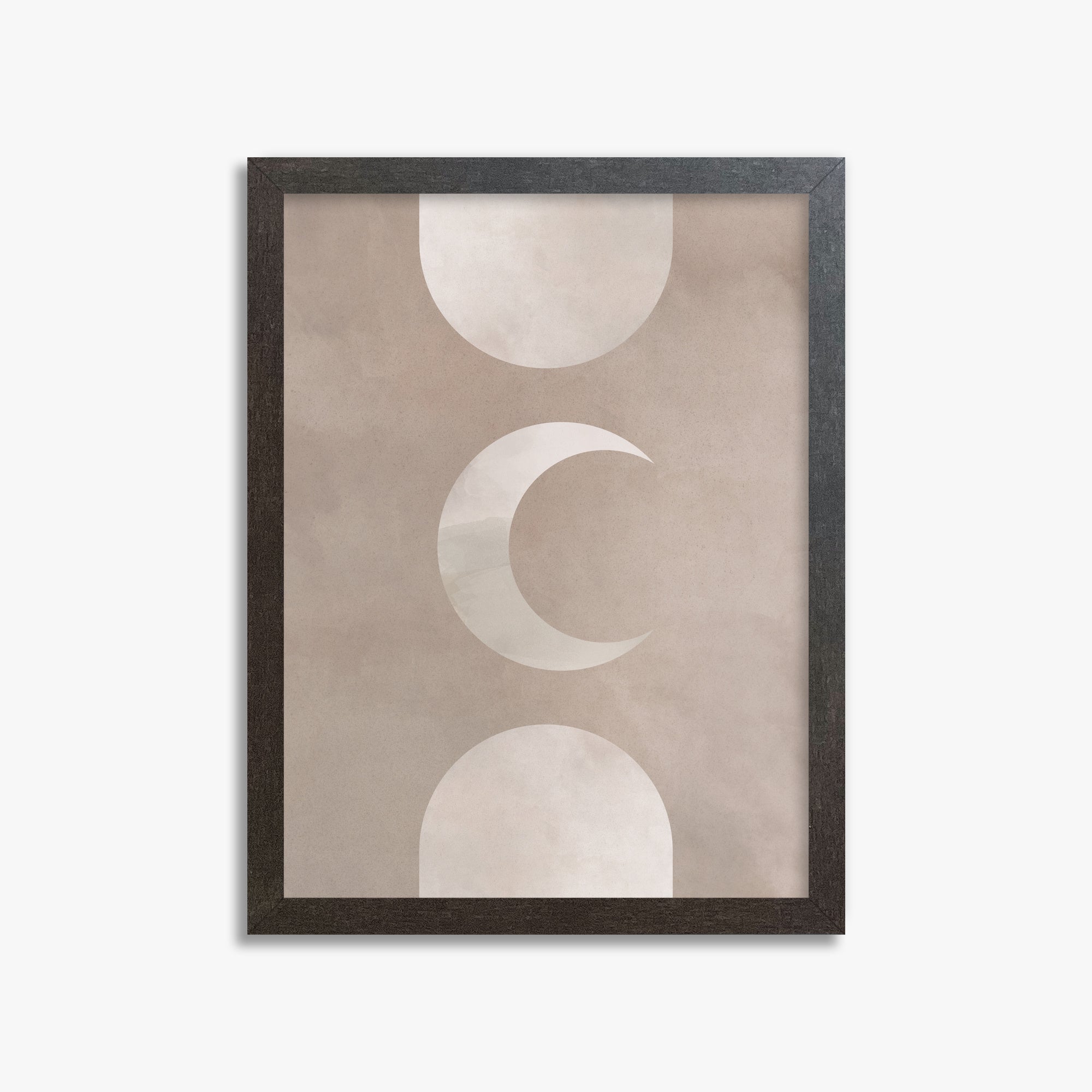 Lunar Elegance, 30x40cm Framed Poster With Espresso Frame
