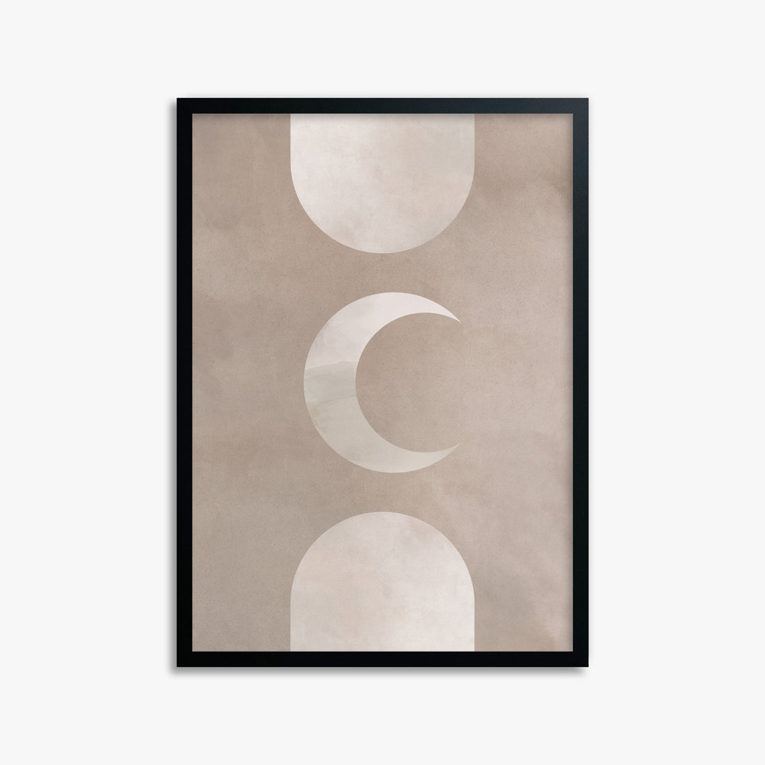 Lunar Elegance, 50x70cm Framed Poster With Black Frame