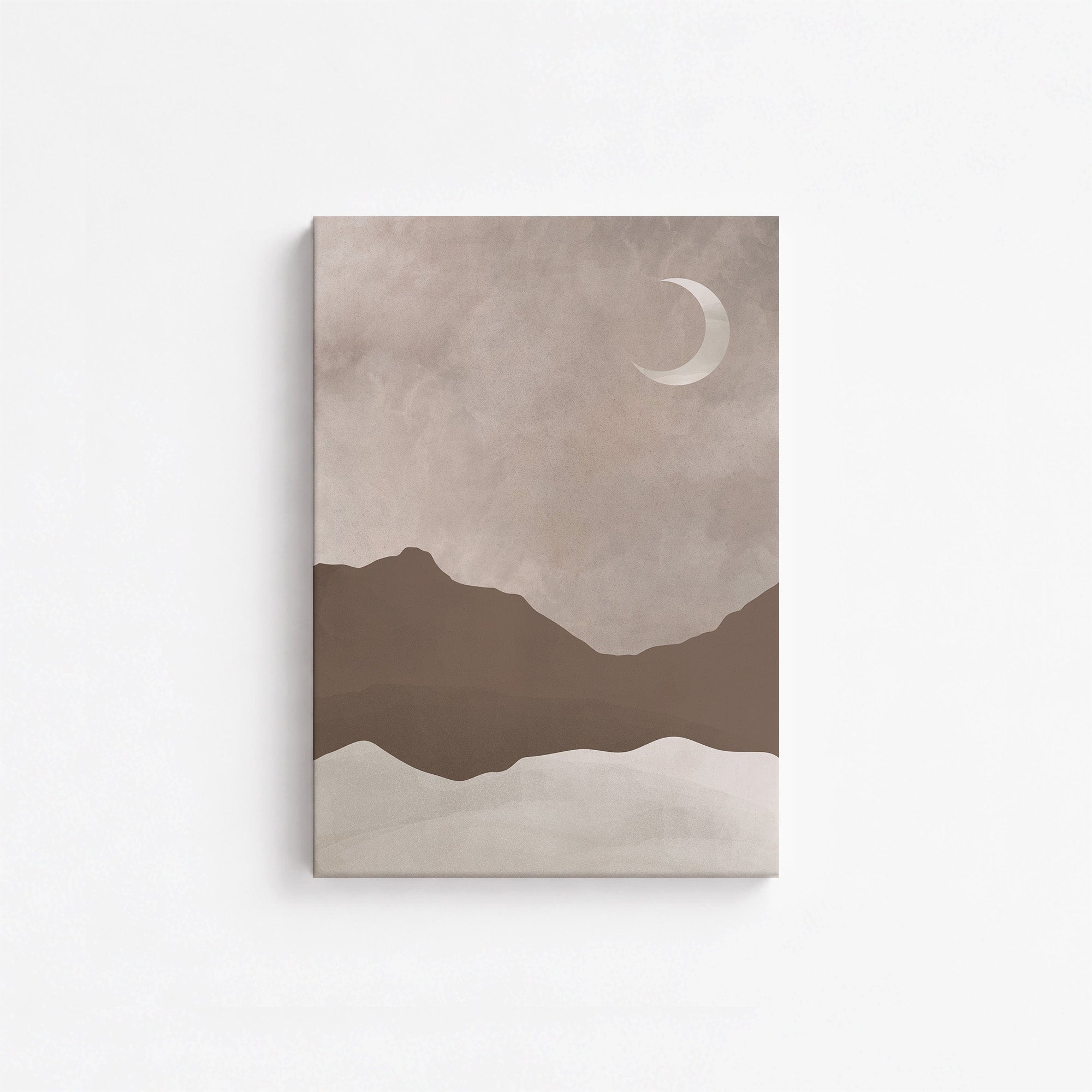 Serene Crescent Mountain