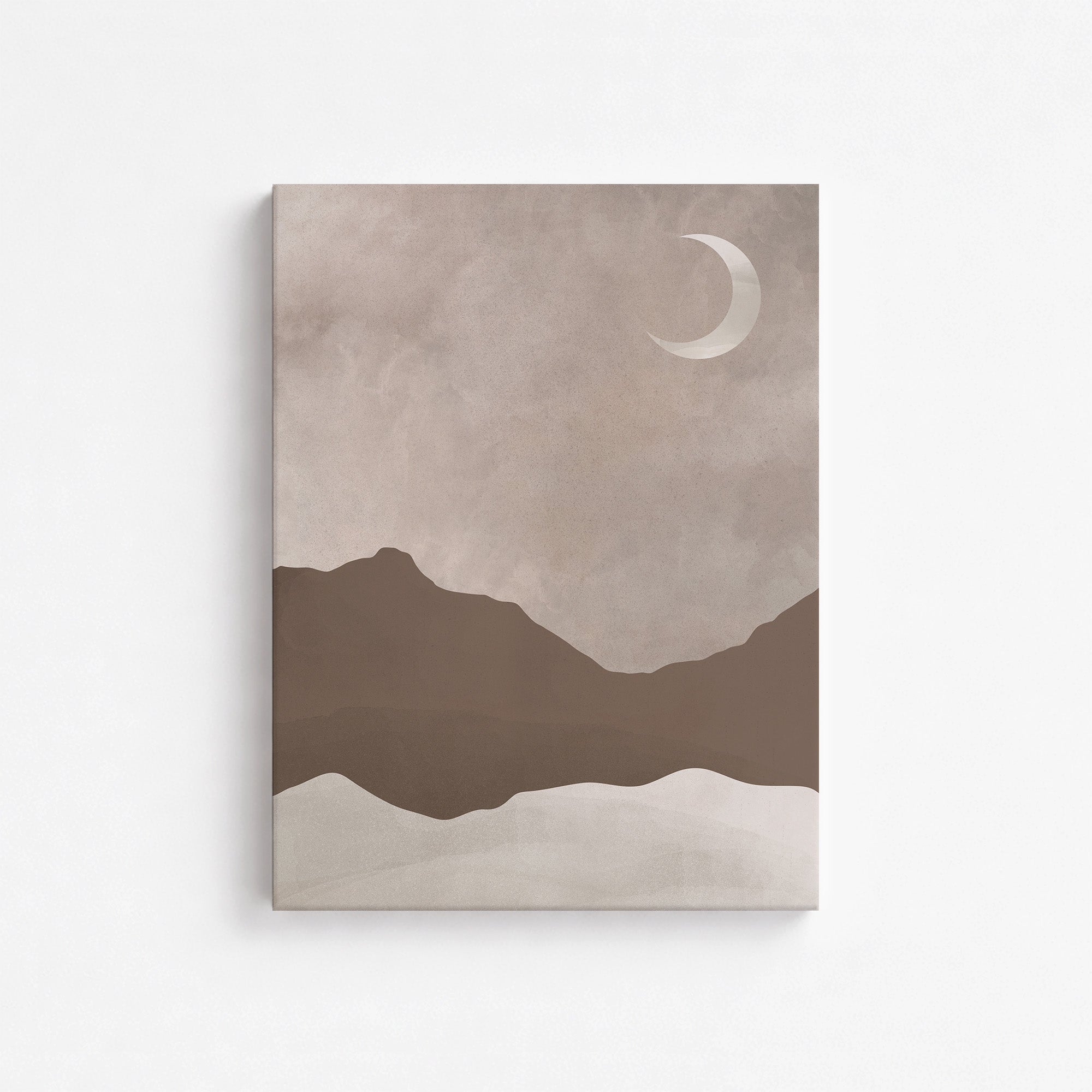 Serene Crescent Mountain