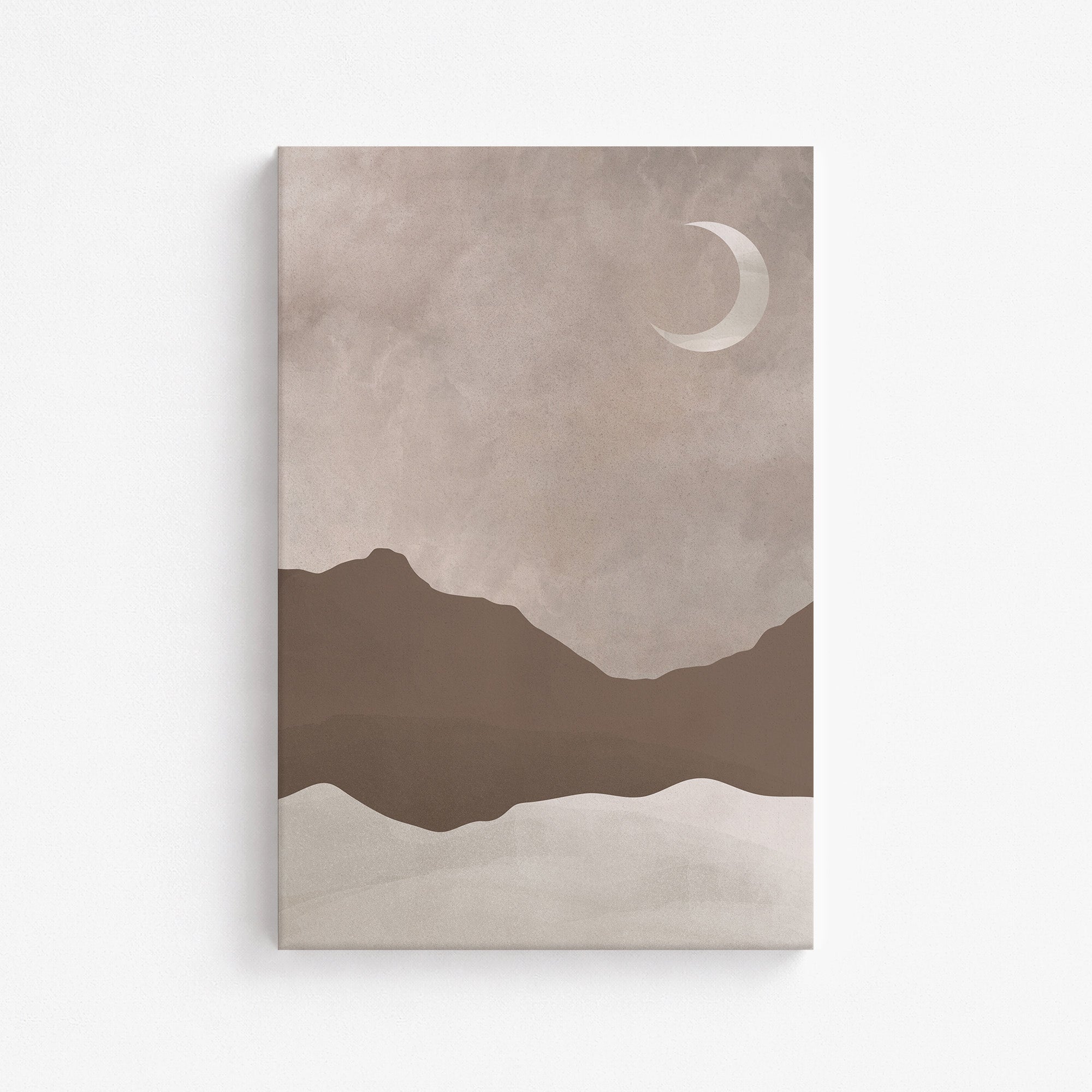 Serene Crescent Mountain