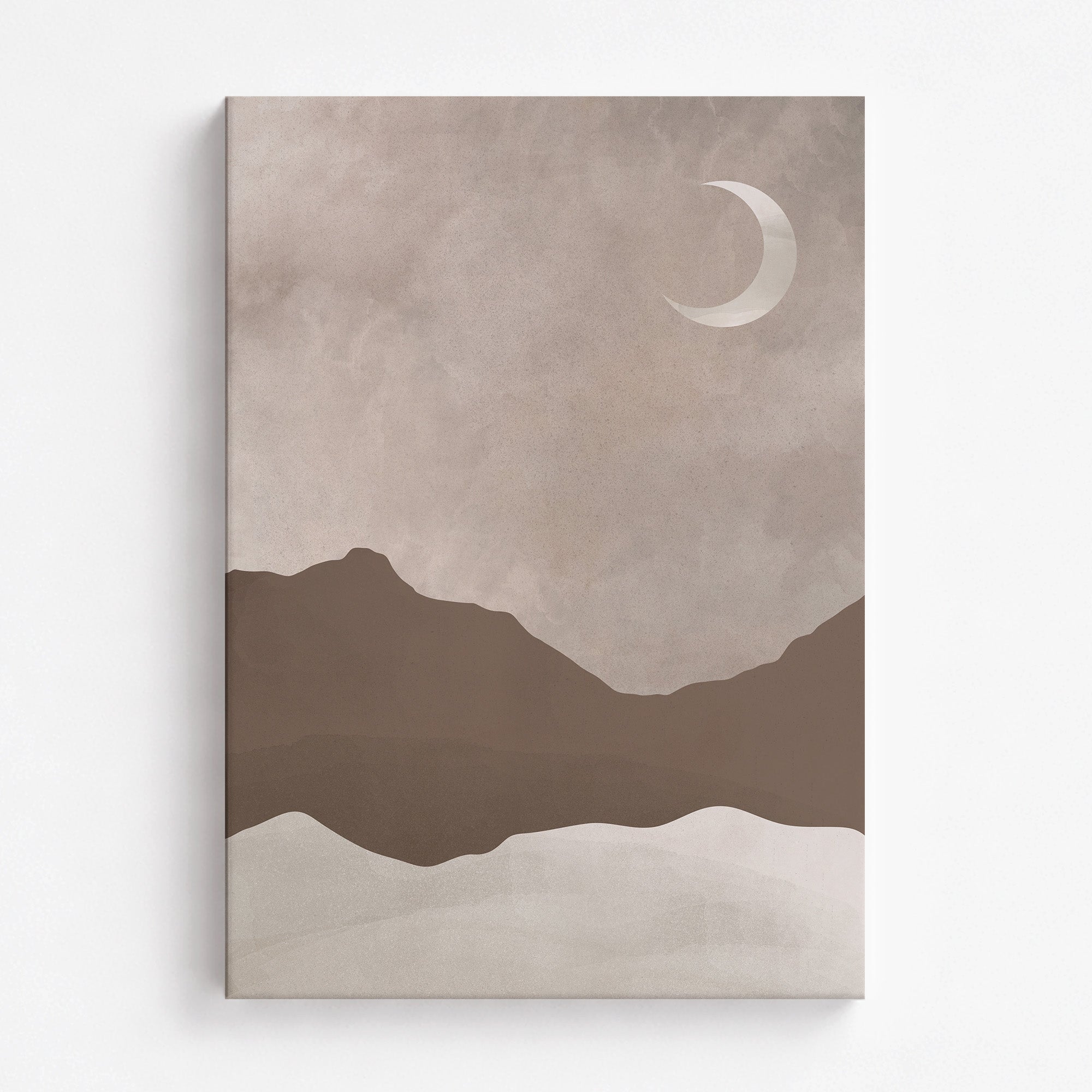 Serene Crescent Mountain