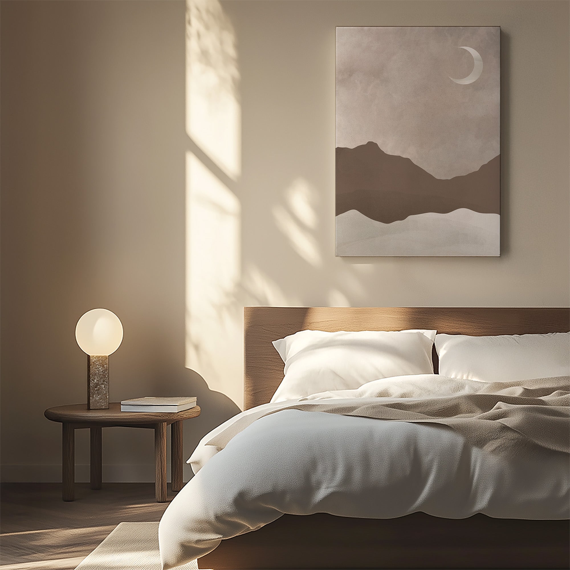 Serene Crescent Mountain