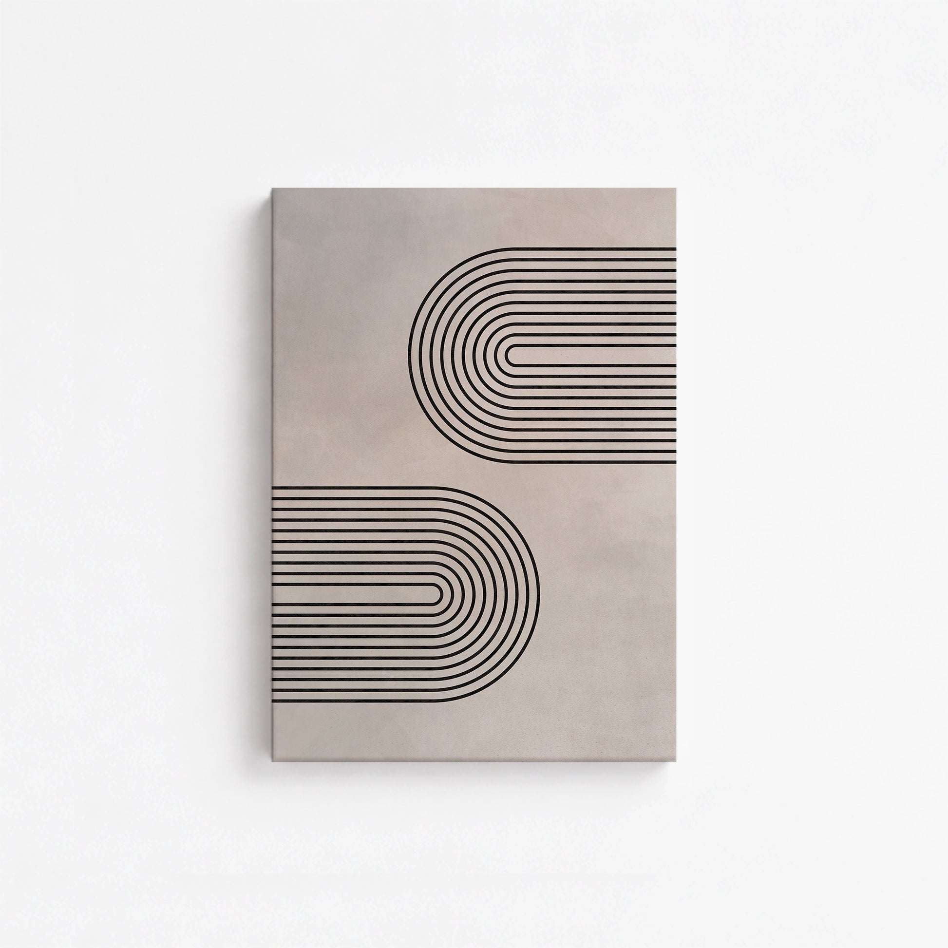 Echoed Arcs, 21x30cm Satin Canvas Poster