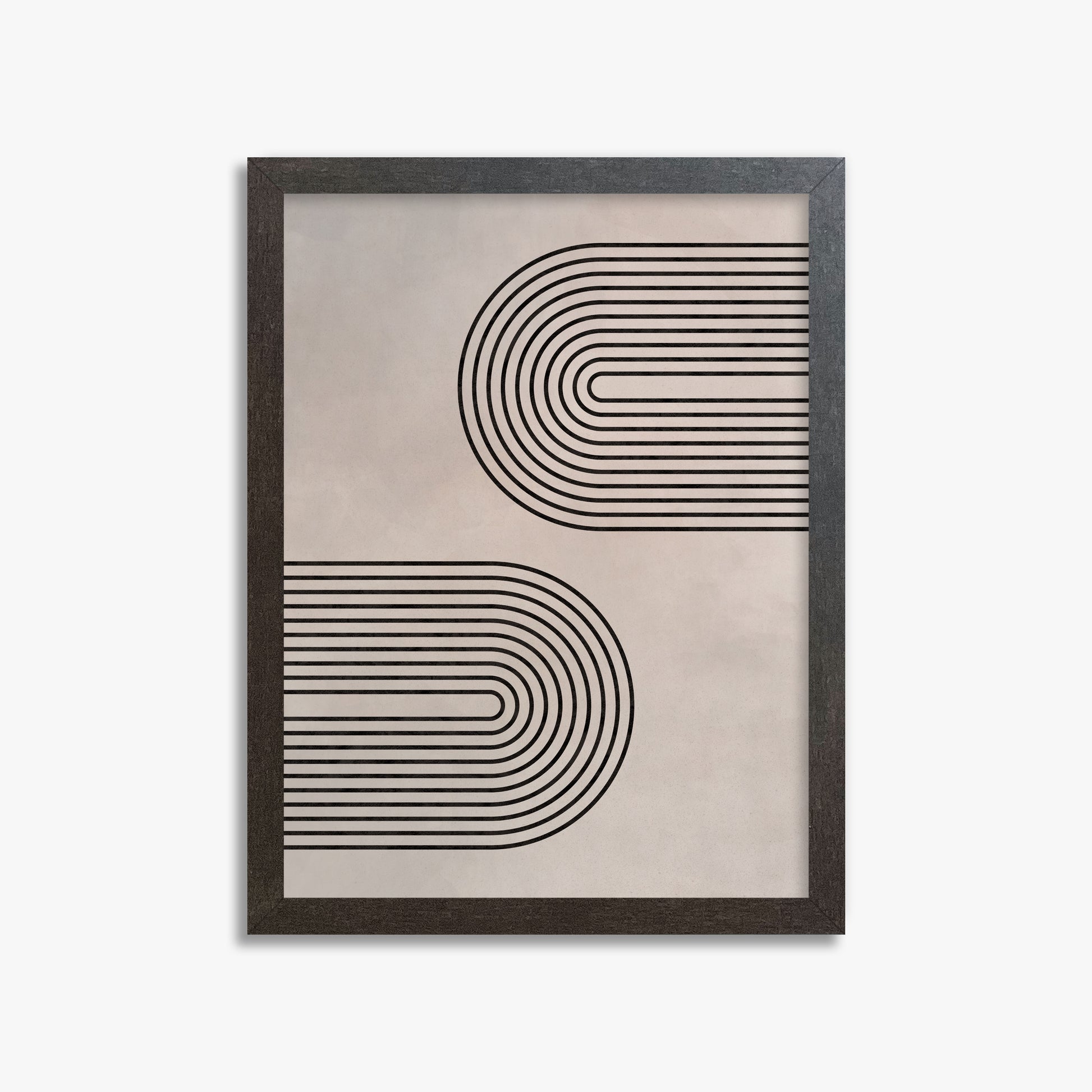 Echoed Arcs, 30x40cm Framed Poster With Espresso Frame