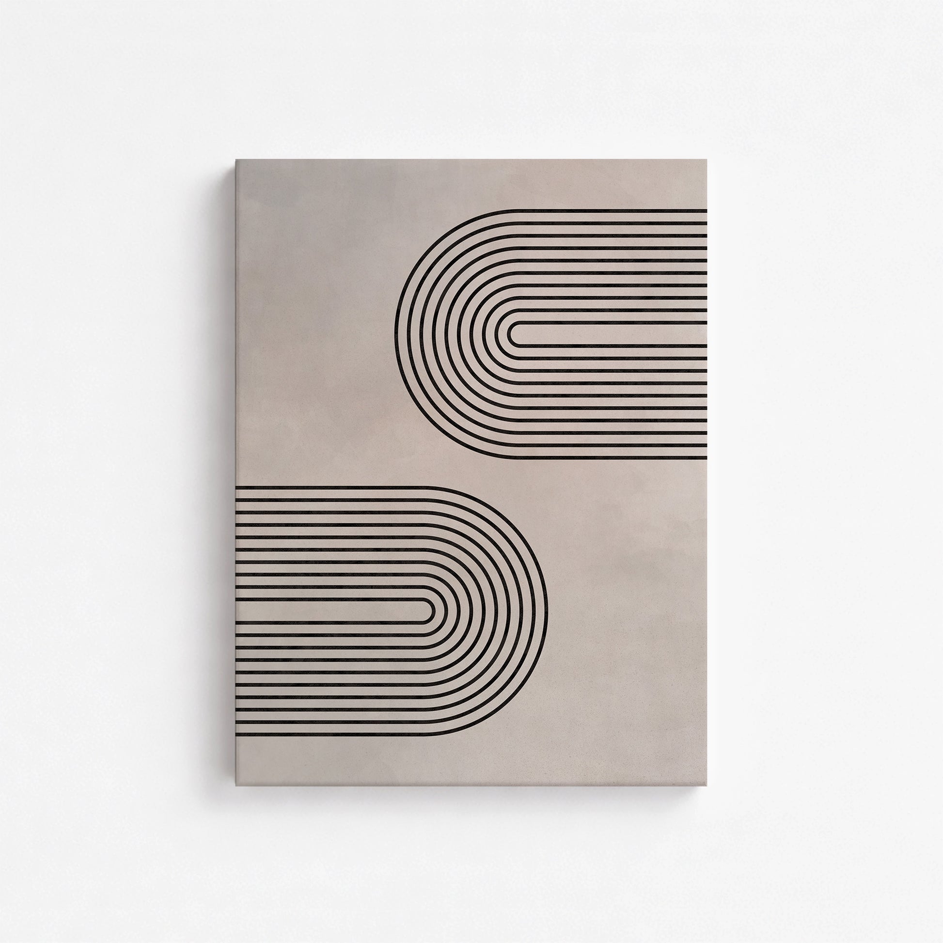 Echoed Arcs, 30x40cm Satin Canvas Poster