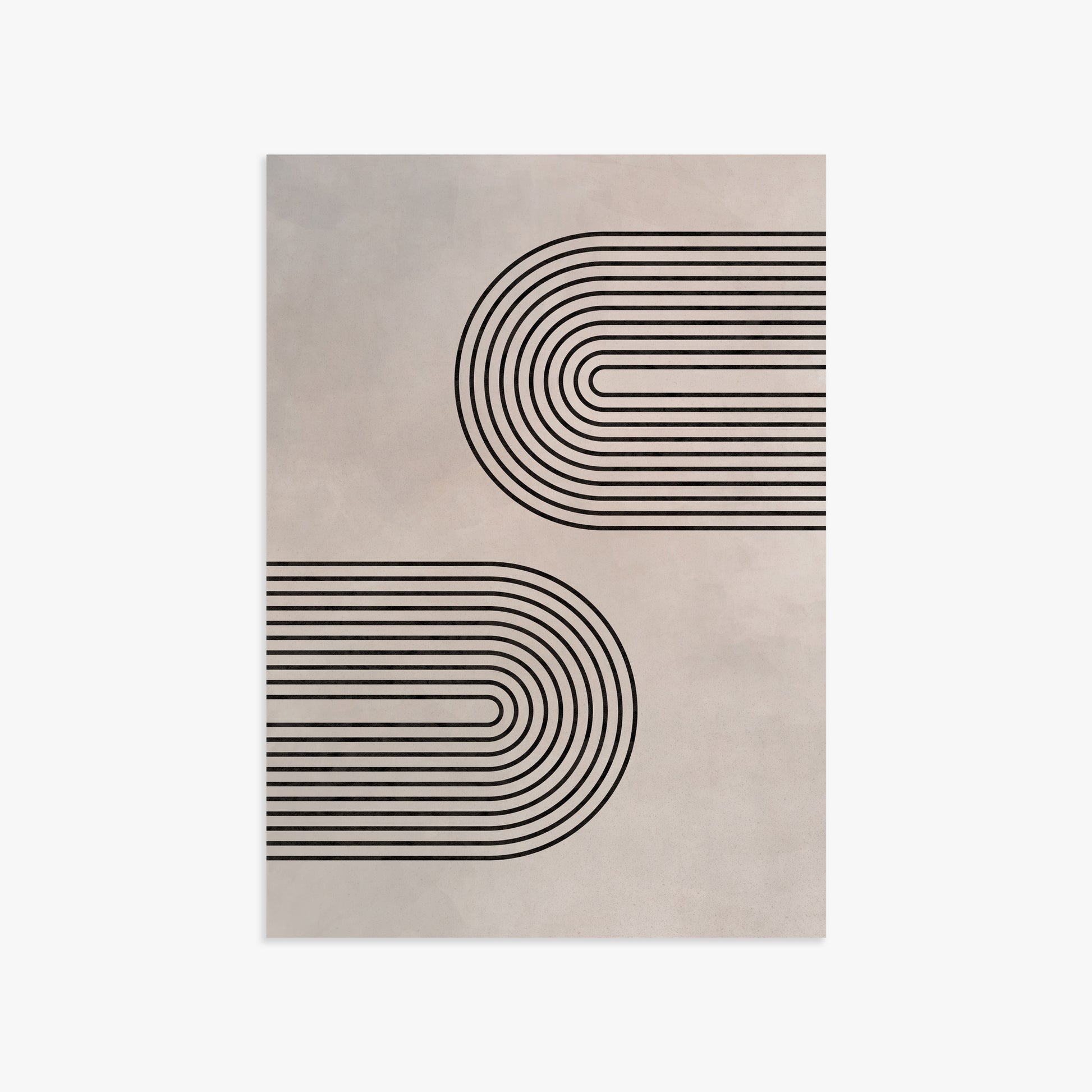 Echoed Arcs, 50x70cm Poster Unframed