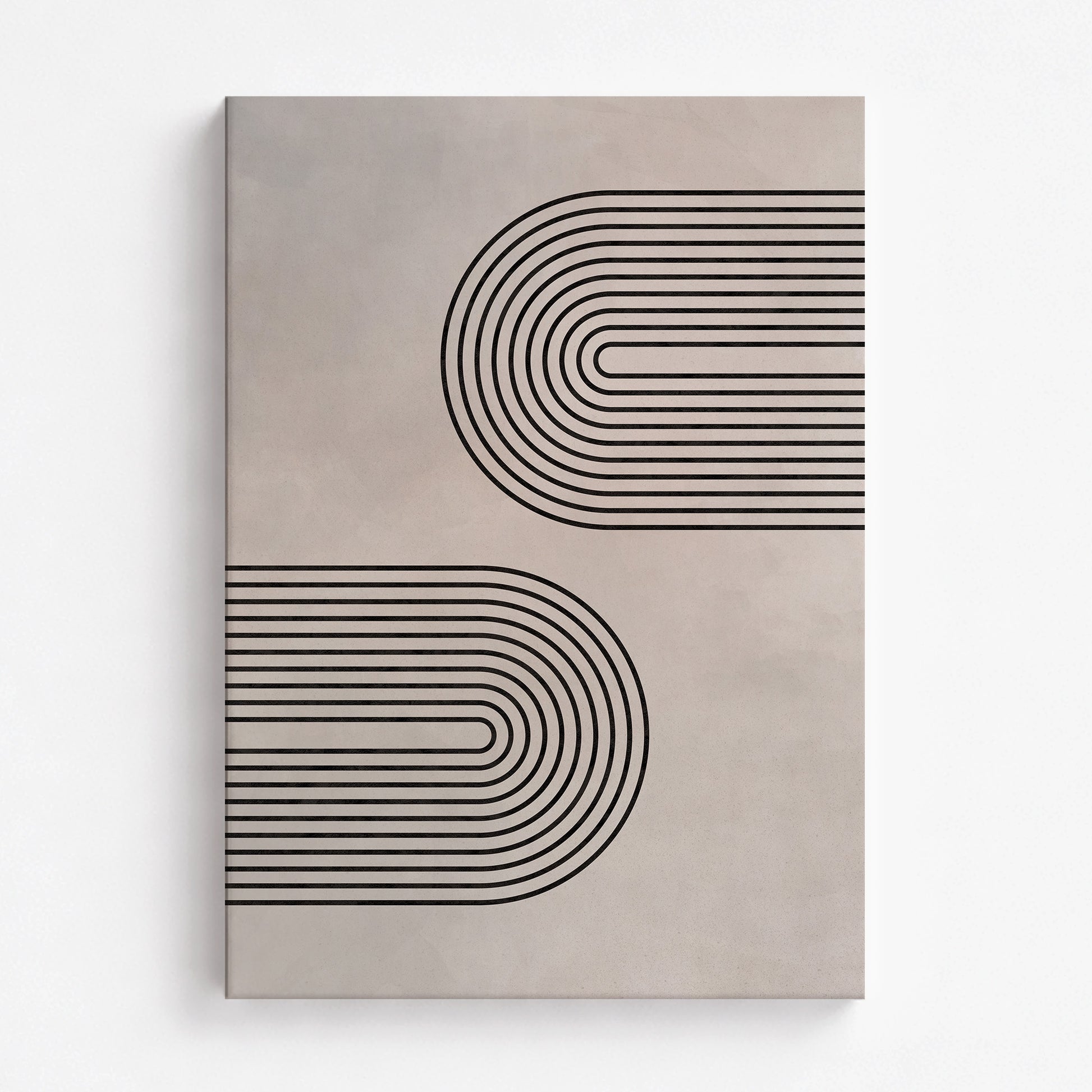 Echoed Arcs, 70x100cm Satin Canvas Poster