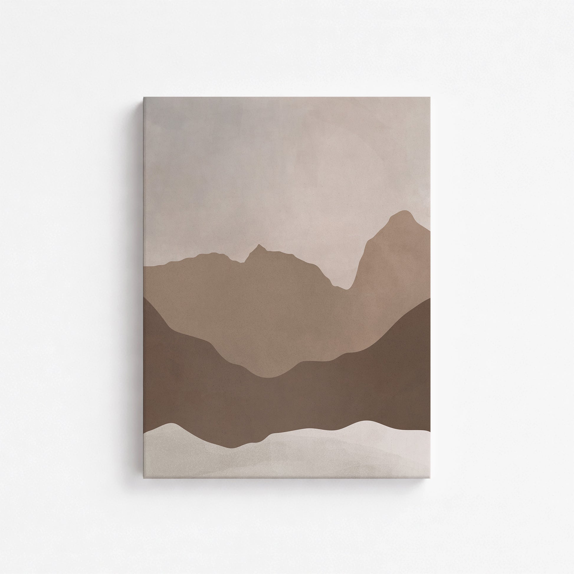 Serene Peaks, 30x40cm Satin Canvas Poster