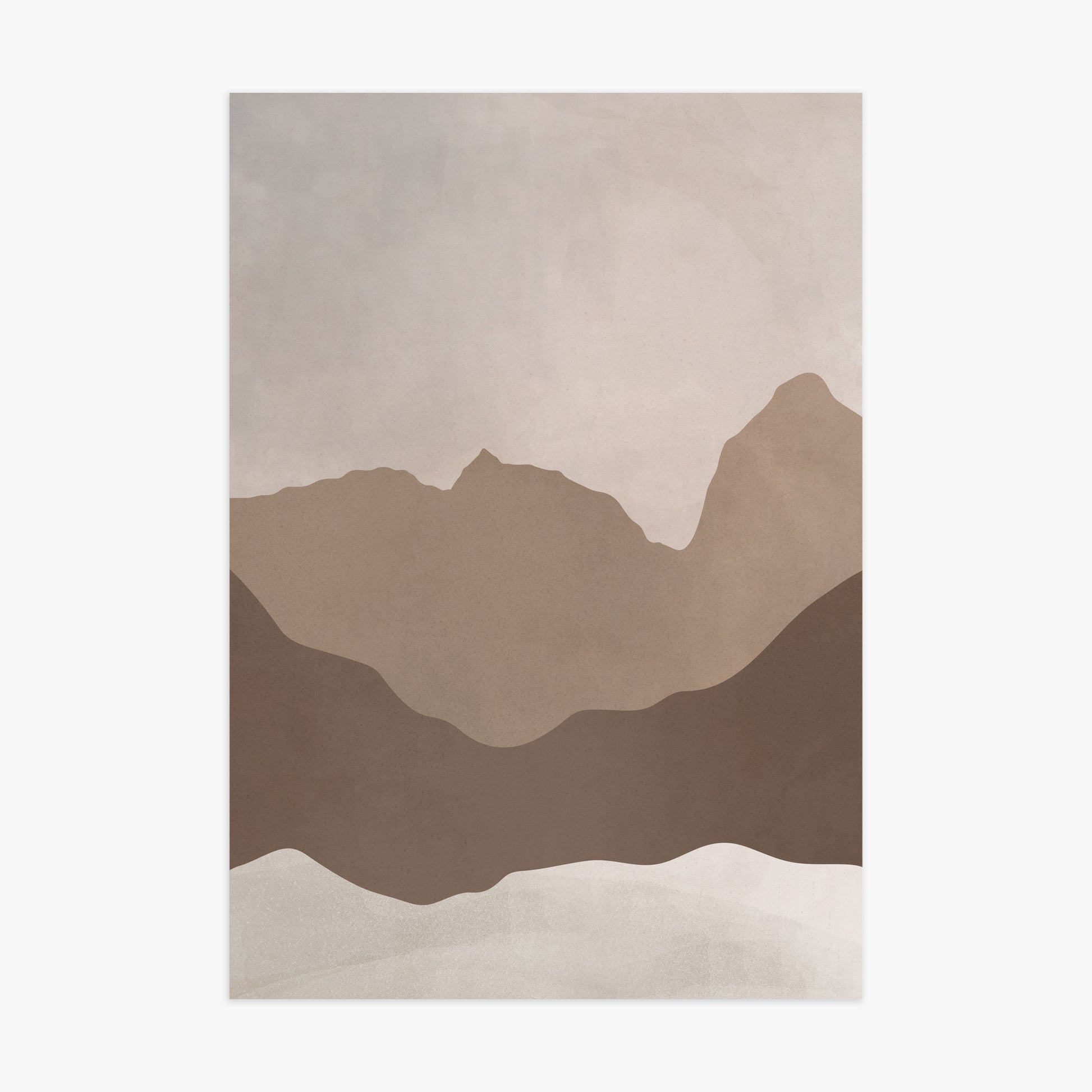 Serene Peaks, 70x100cm Poster Unframed