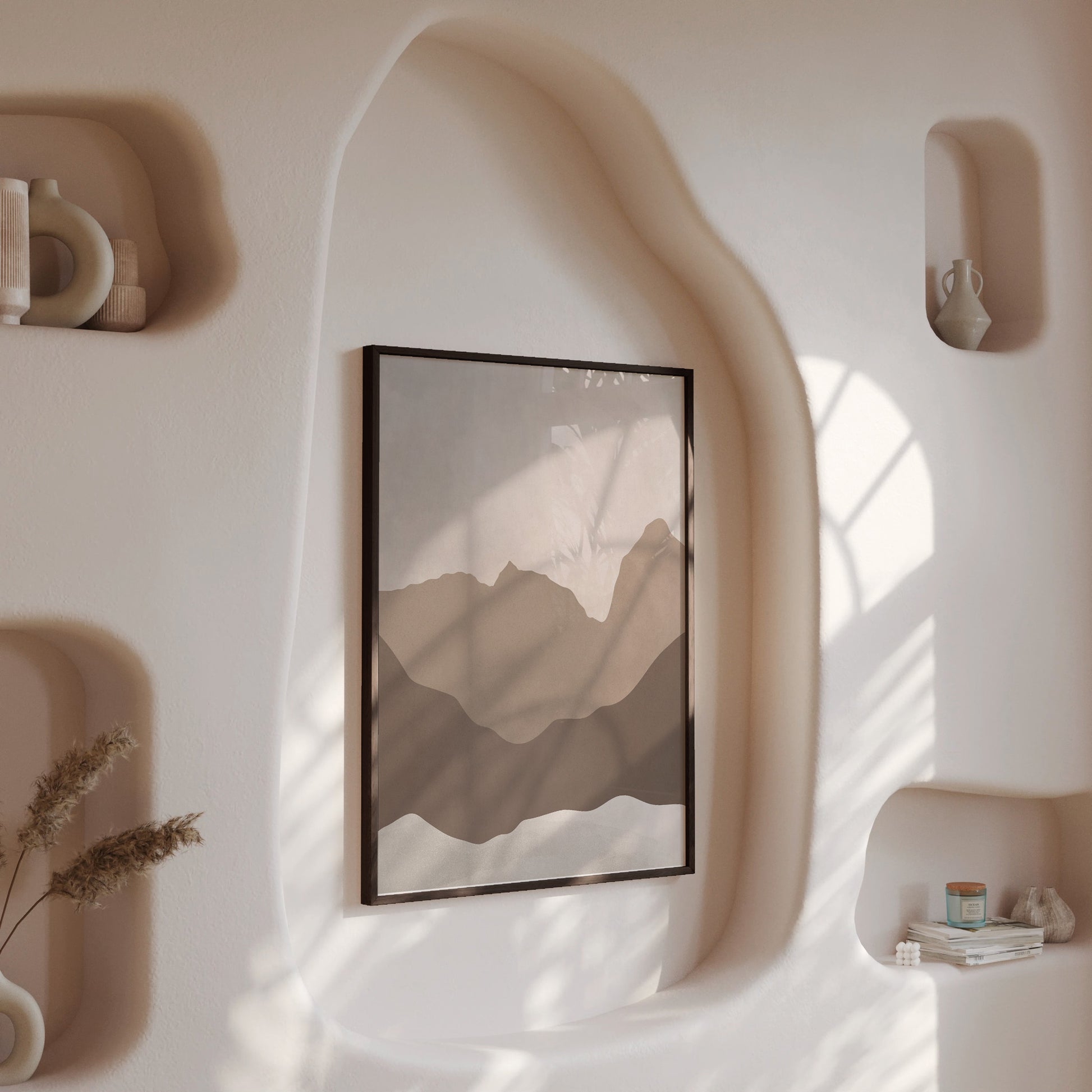 Design Concept No. 13 for Serene Peaks Modern Poster Art