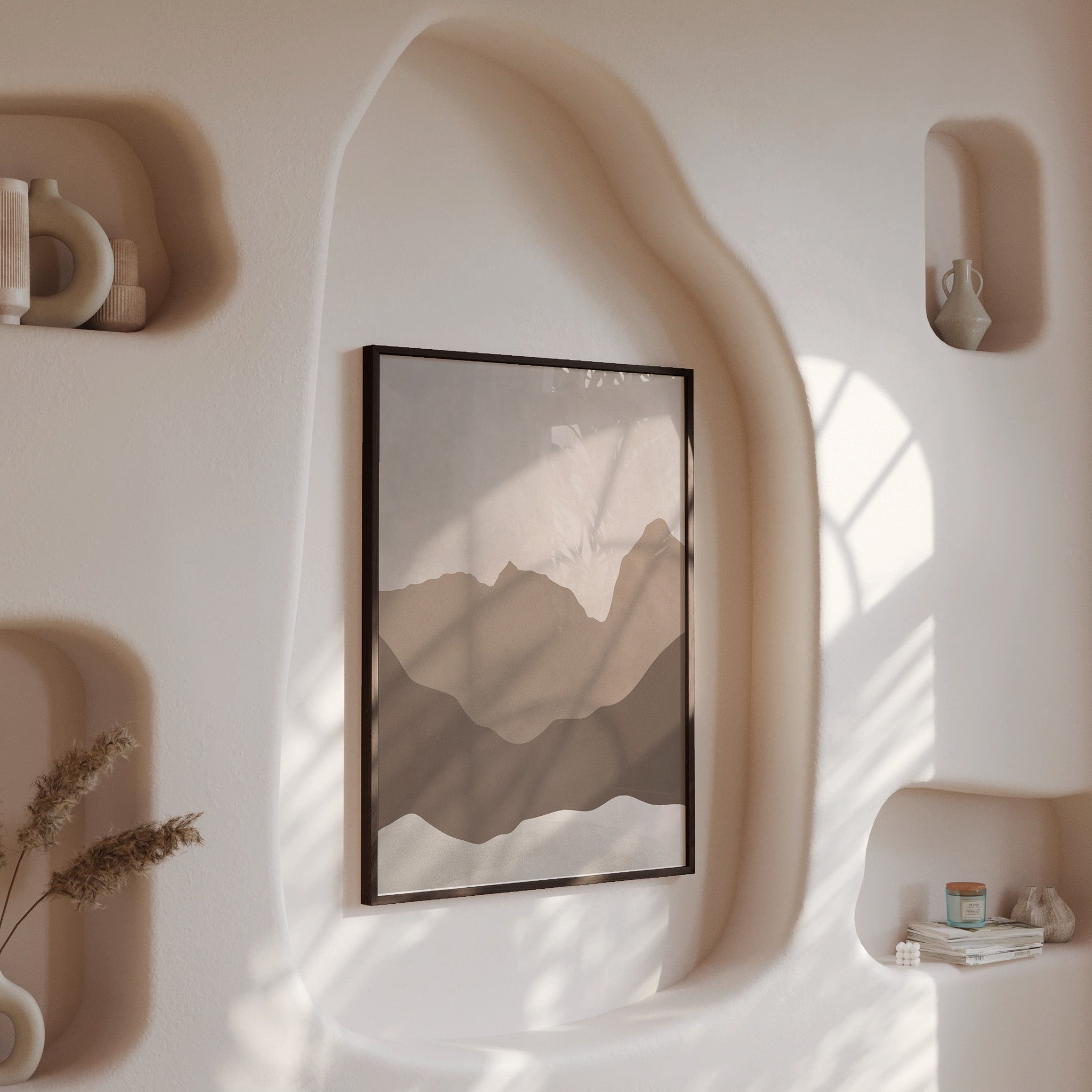 Design Concept No. 13 for Serene Peaks Modern Poster Art