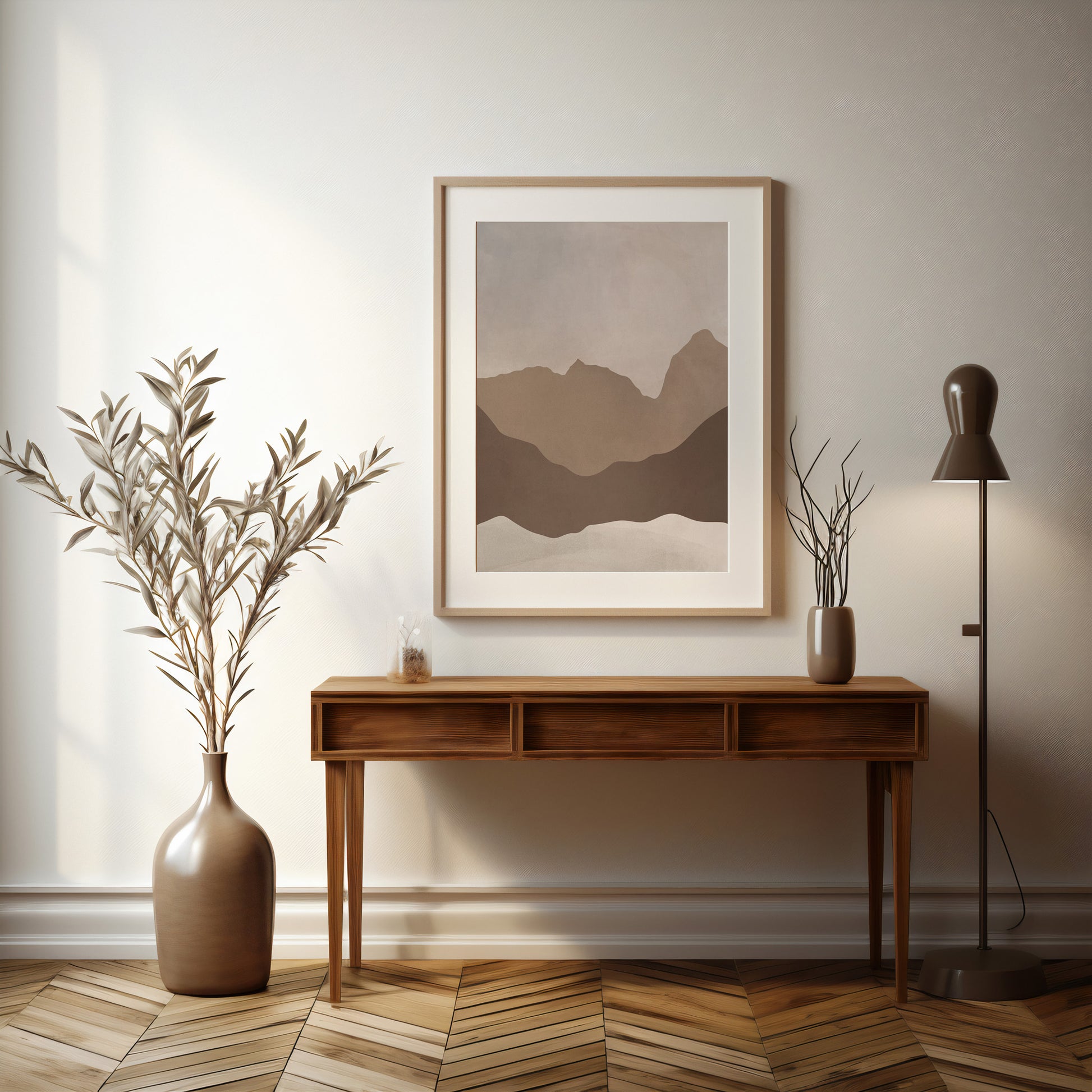 Design Concept No. 37 for Serene Peaks Modern Poster Art