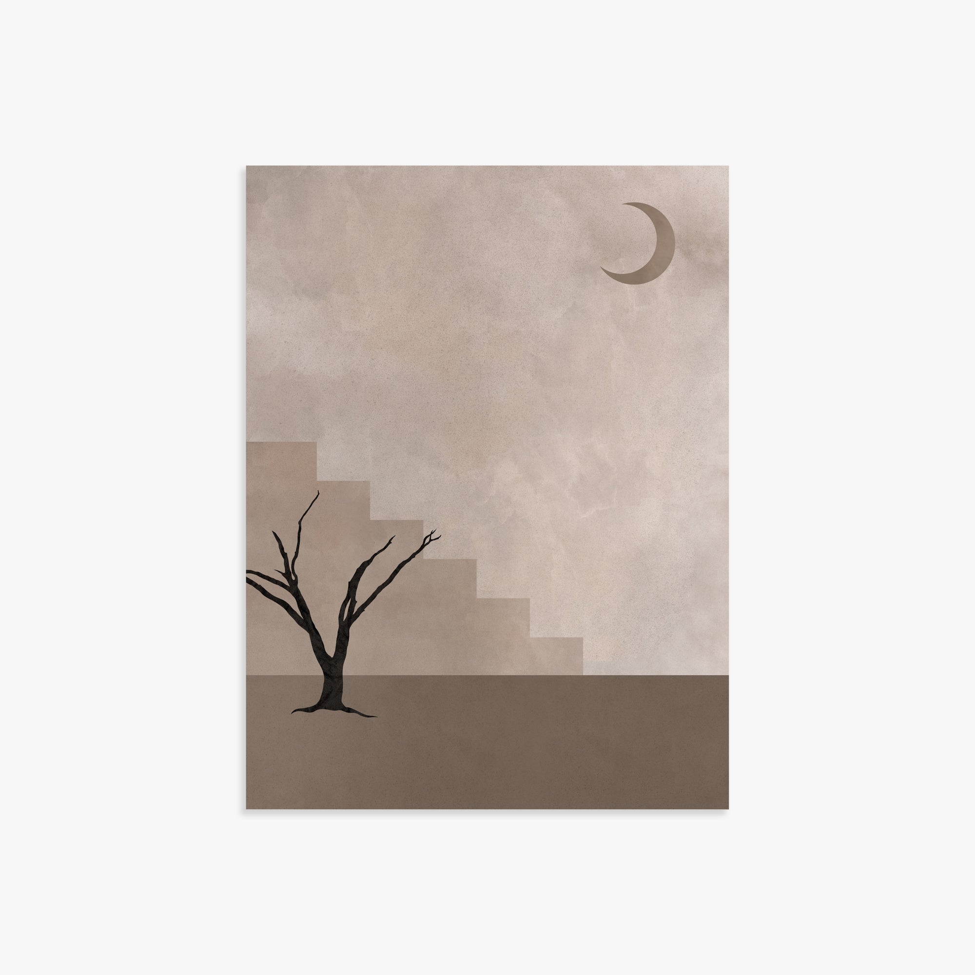 Stair To The Moon, 30x40cm Poster Unframed