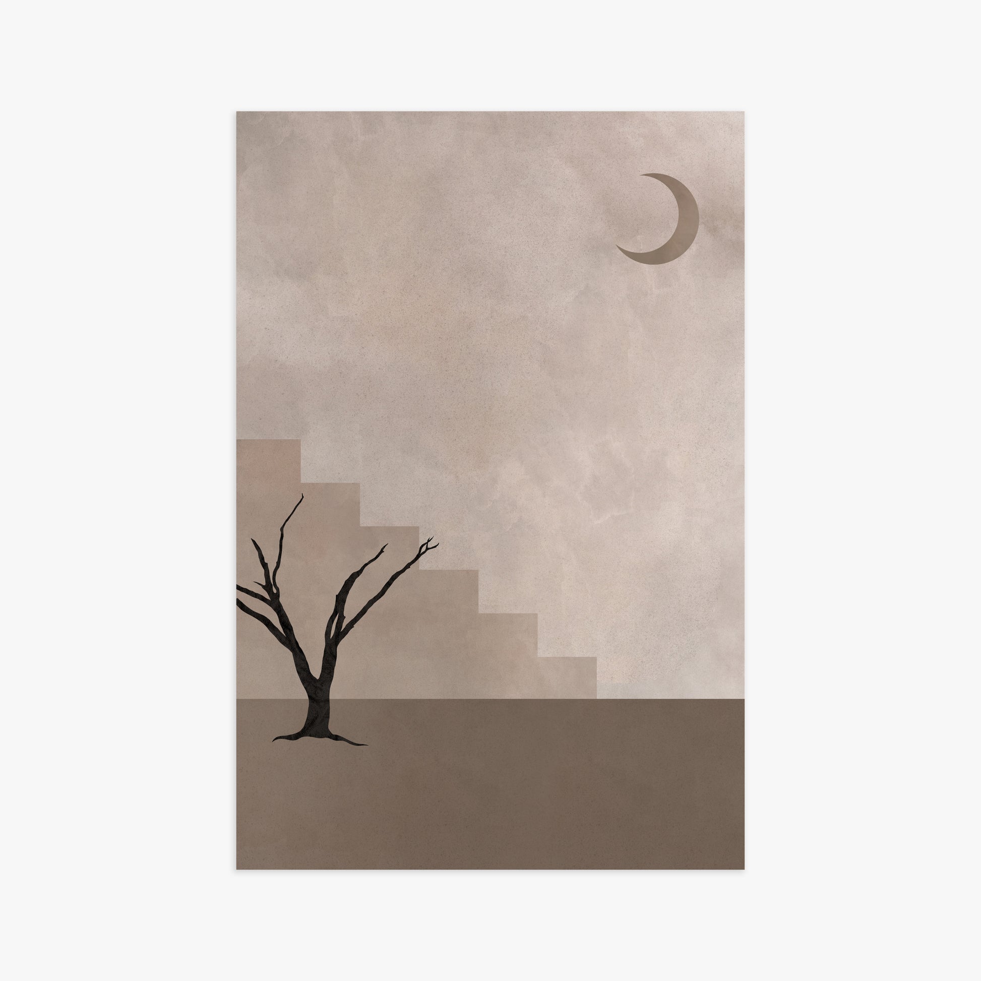 Stair To The Moon, 61x91cm Poster Unframed