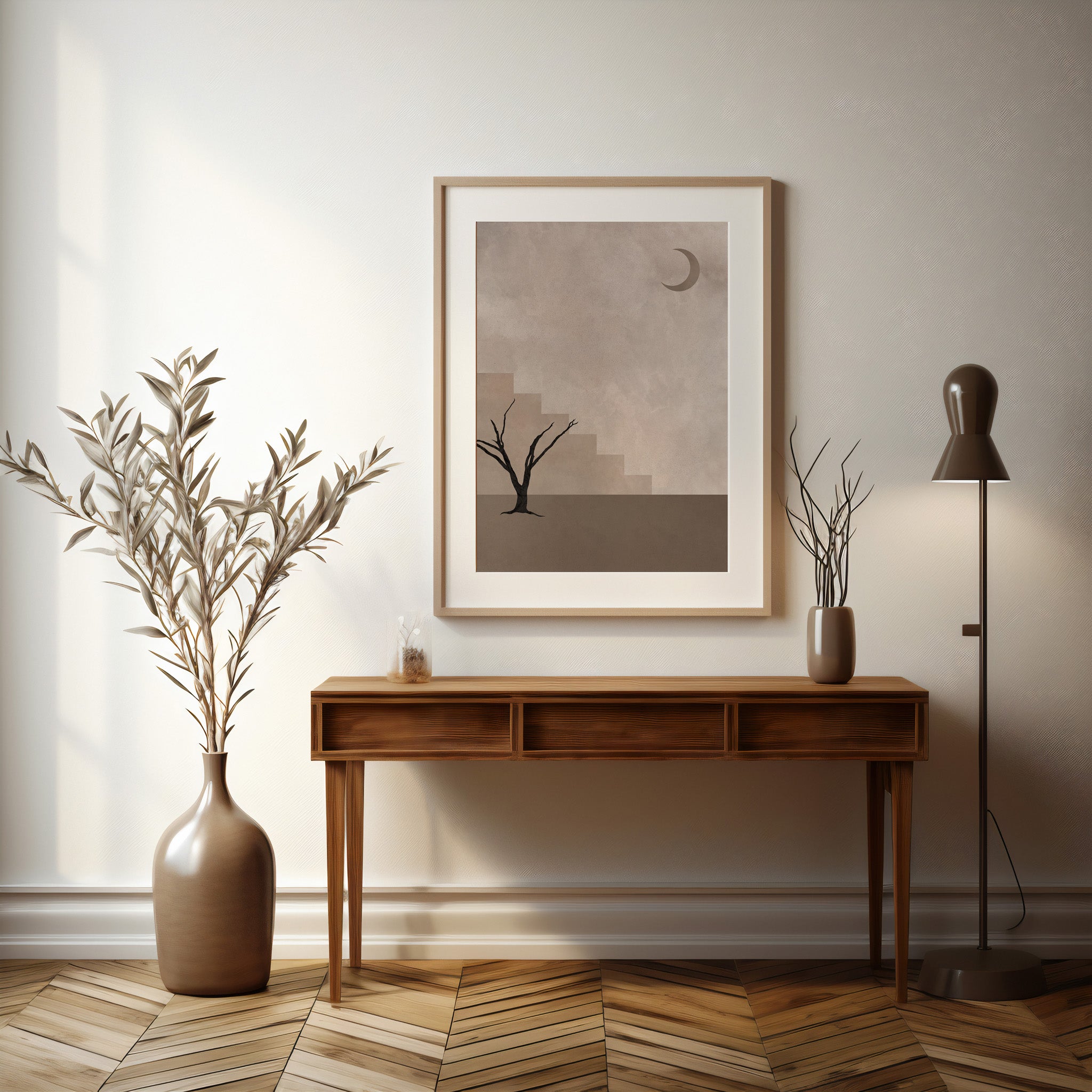 Design Concept No. 37 for Stair To The Moon Modern Poster Art