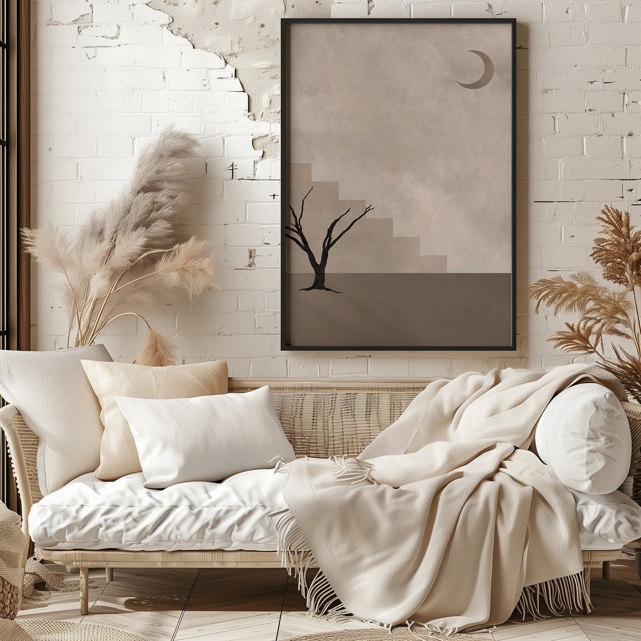 Design Concept No. 29 for Stair To The Moon Modern Poster Art