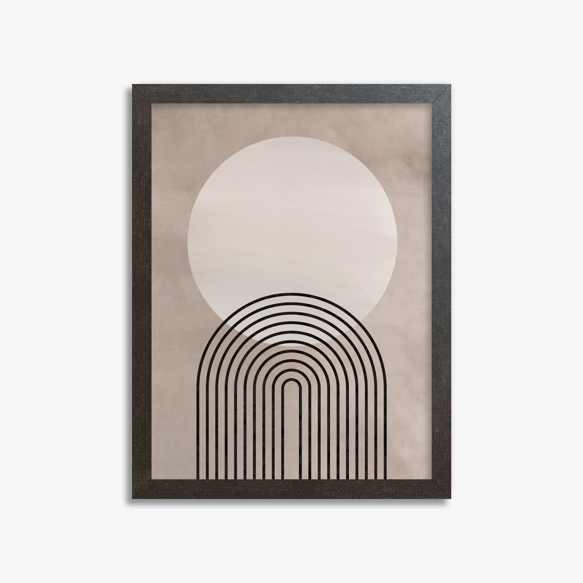 Lunar Pathways, 30x40cm Framed Poster With Espresso Frame