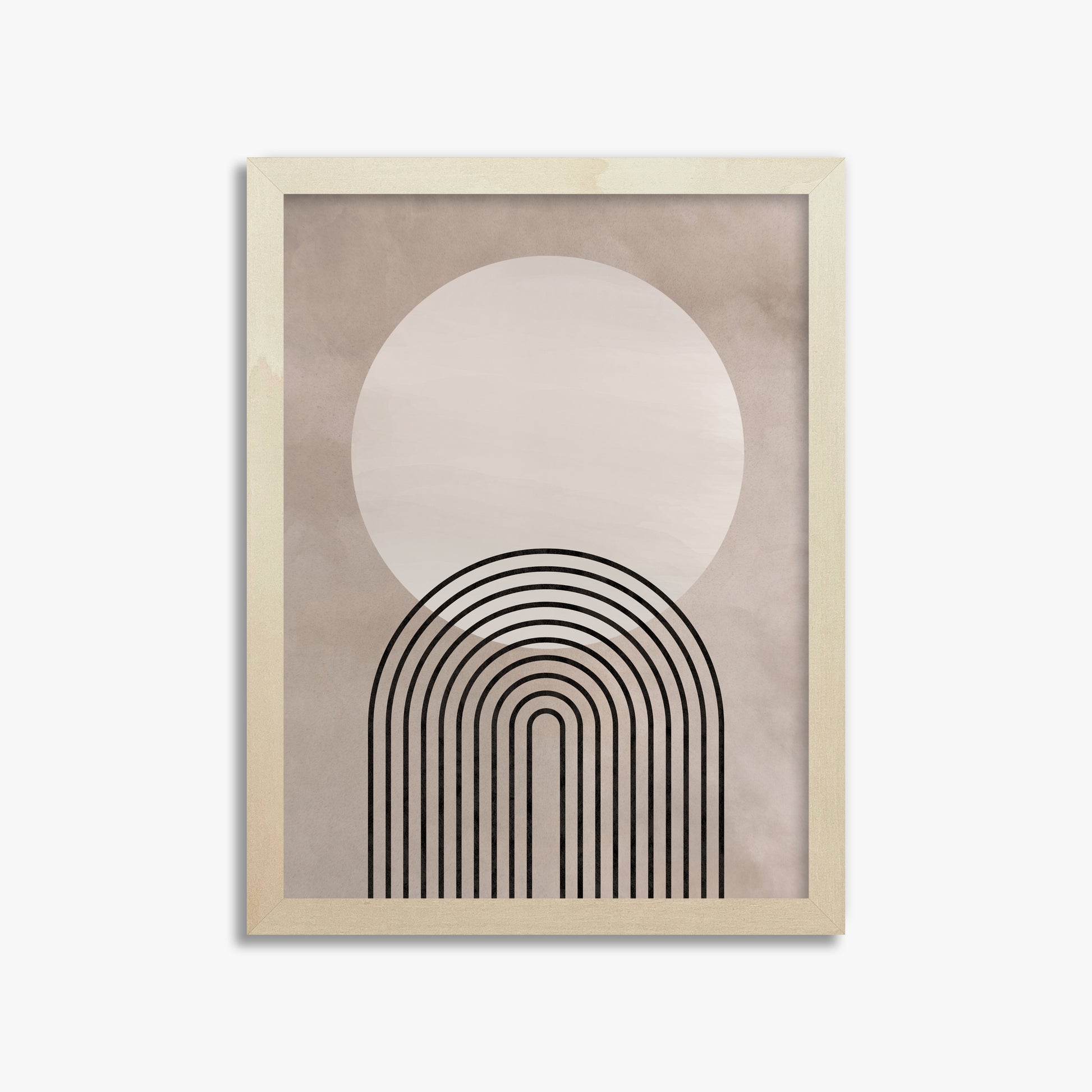 Lunar Pathways, 30x40cm Framed Poster With Lime Wood Frame