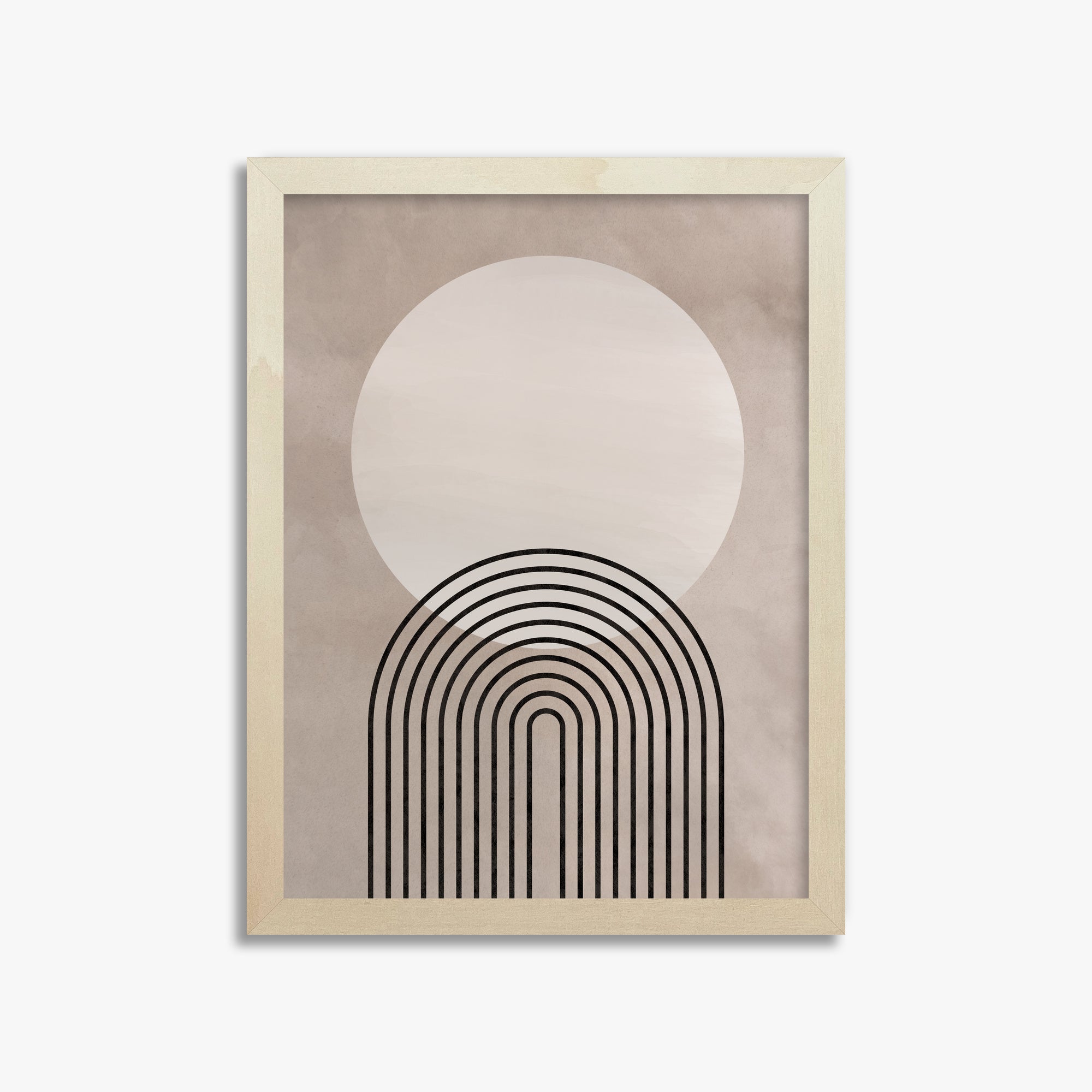 Lunar Pathways, 30x40cm Framed Poster With Lime Wood Frame