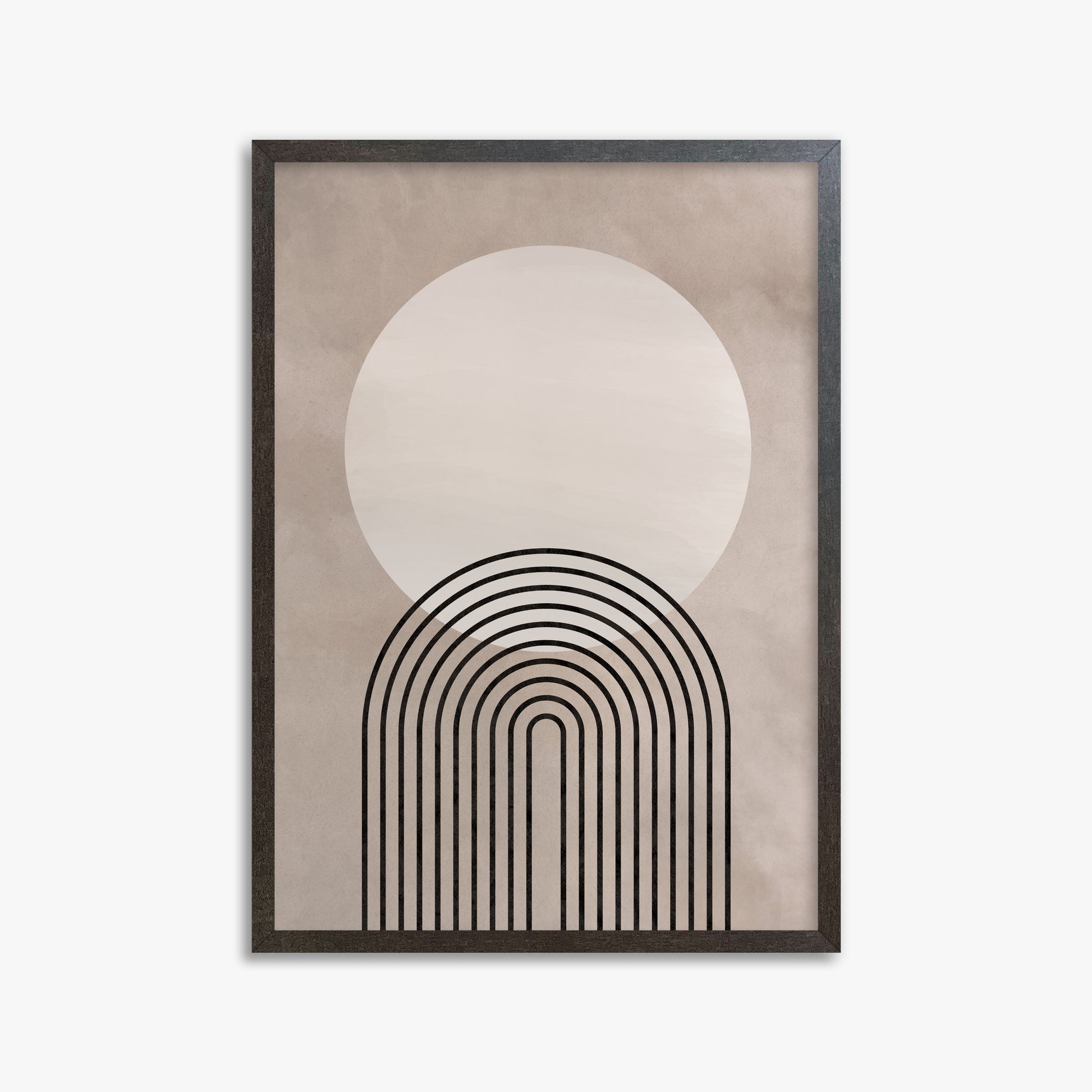 Lunar Pathways, 50x70cm Framed Poster With Espresso Frame