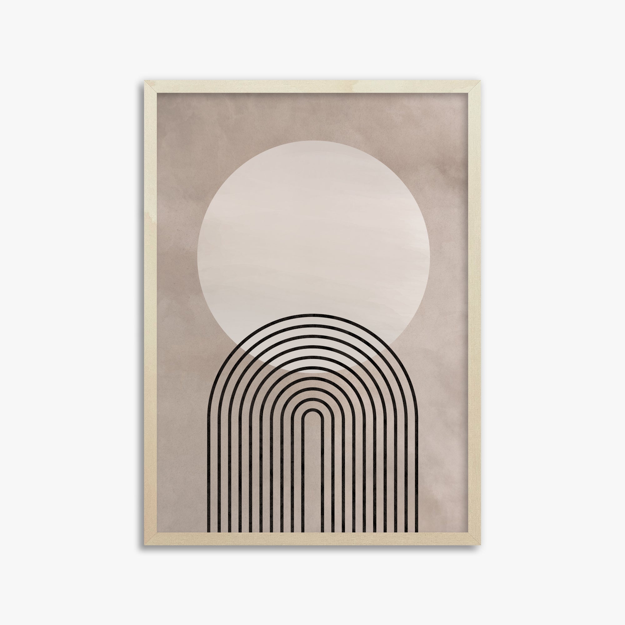 Lunar Pathways, 50x70cm Framed Poster With Lime Wood Frame