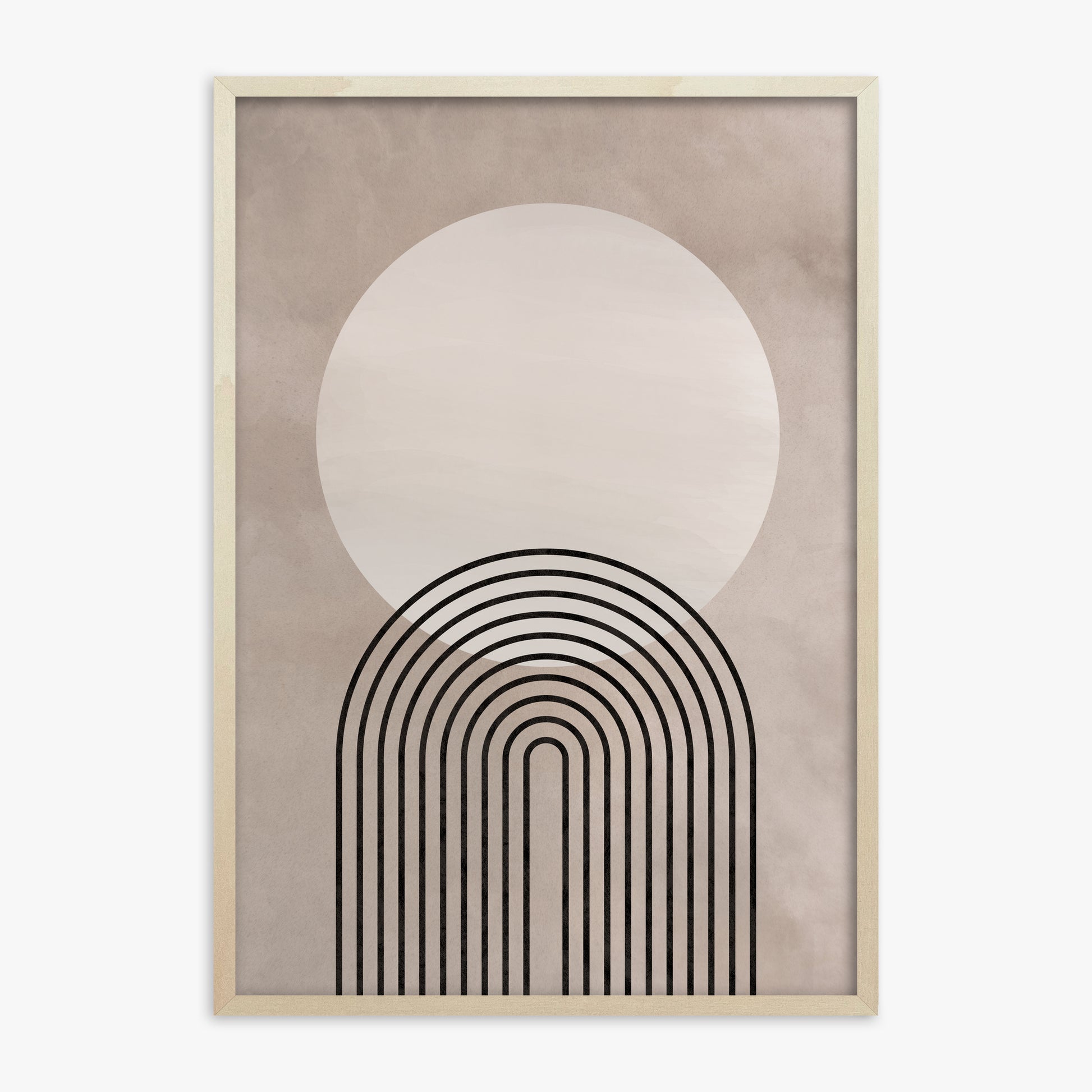 Lunar Pathways, 70x100cm Framed Poster With Lime Wood Frame