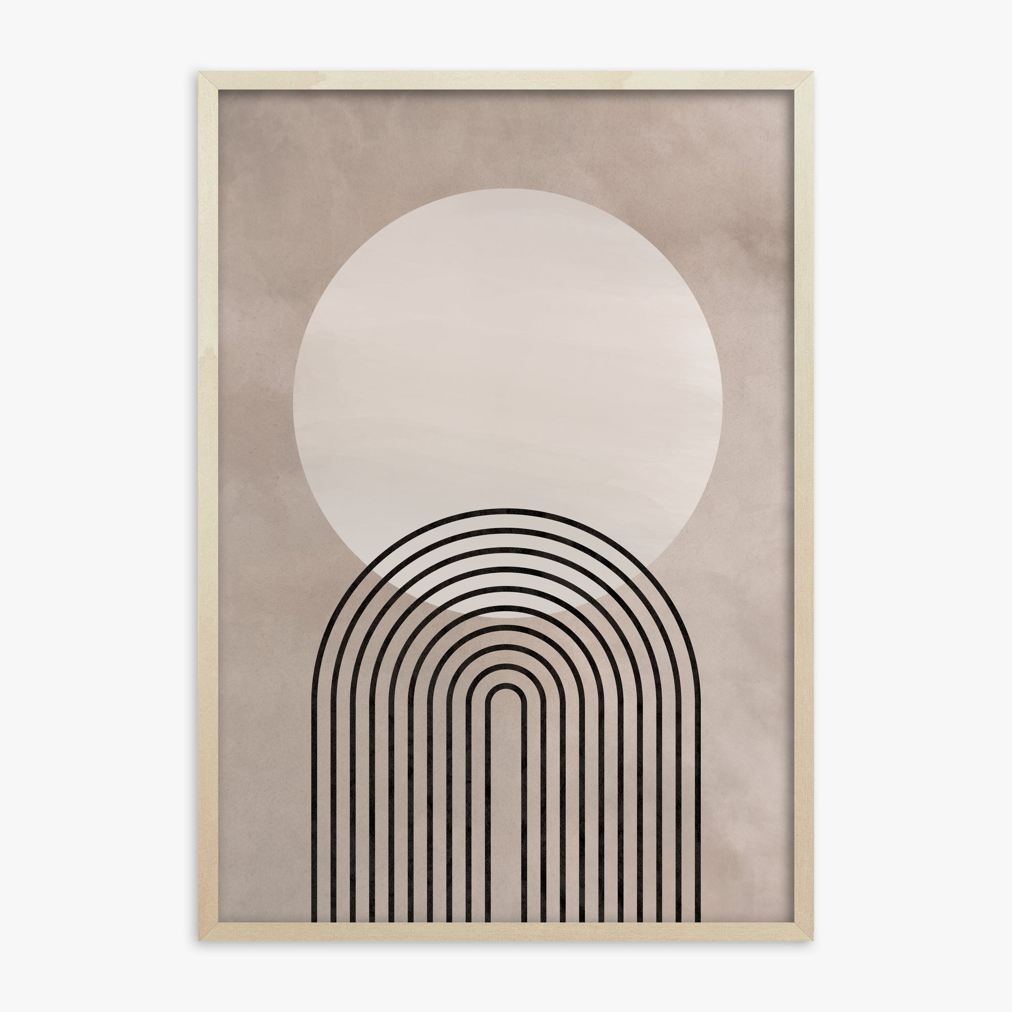 Lunar Pathways, 70x100cm Framed Poster With Lime Wood Frame