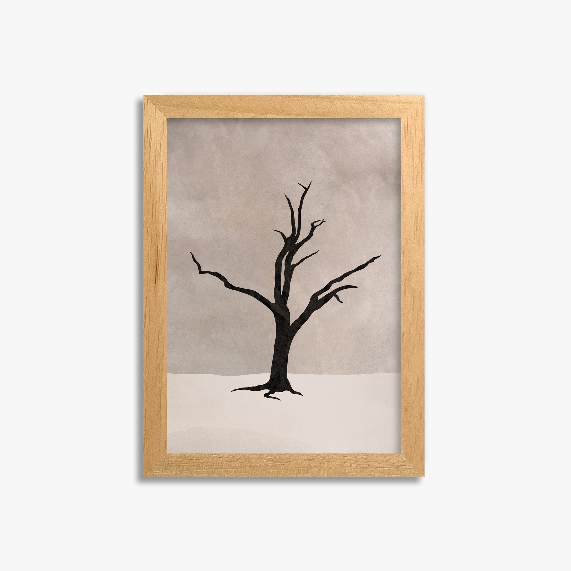 Solitary Sentinel, 21x30cm Framed Poster With Oak Frame