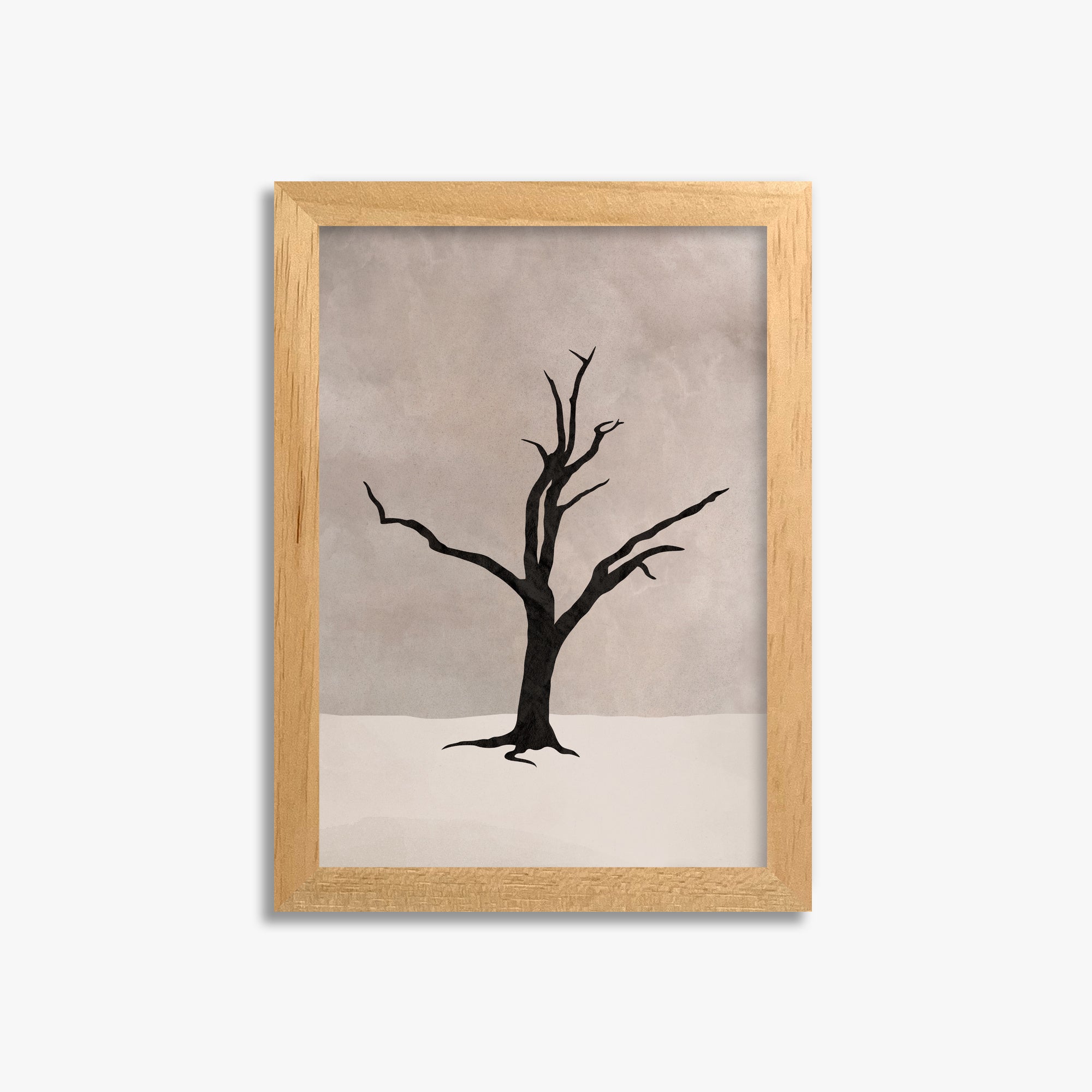 Solitary Sentinel, 21x30cm Framed Poster With Oak Frame