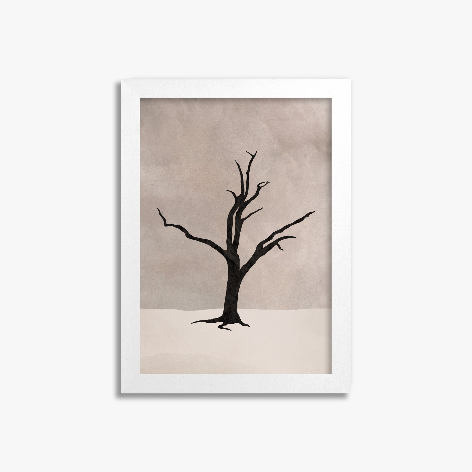 Solitary Sentinel, 21x30cm Framed Poster With White Frame
