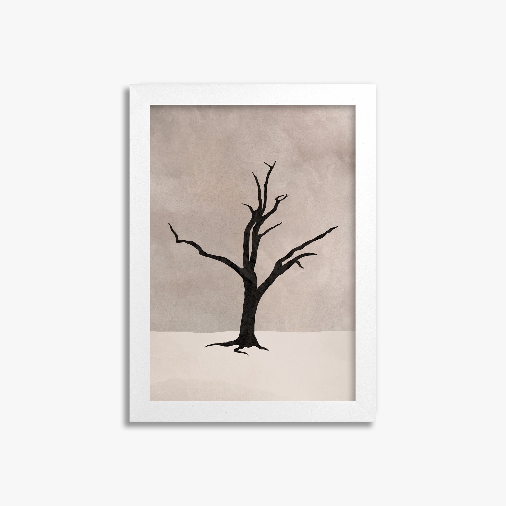 Solitary Sentinel, 21x30cm Framed Poster With White Frame