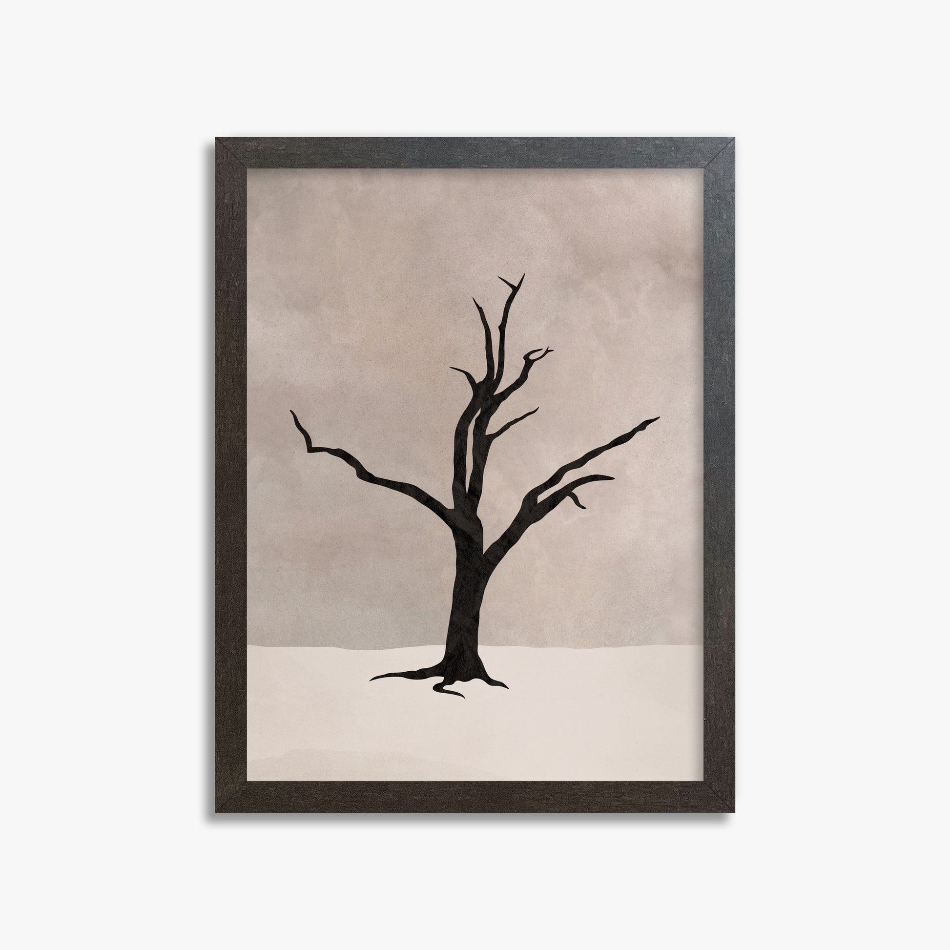 Solitary Sentinel, 30x40cm Framed Poster With Espresso Frame