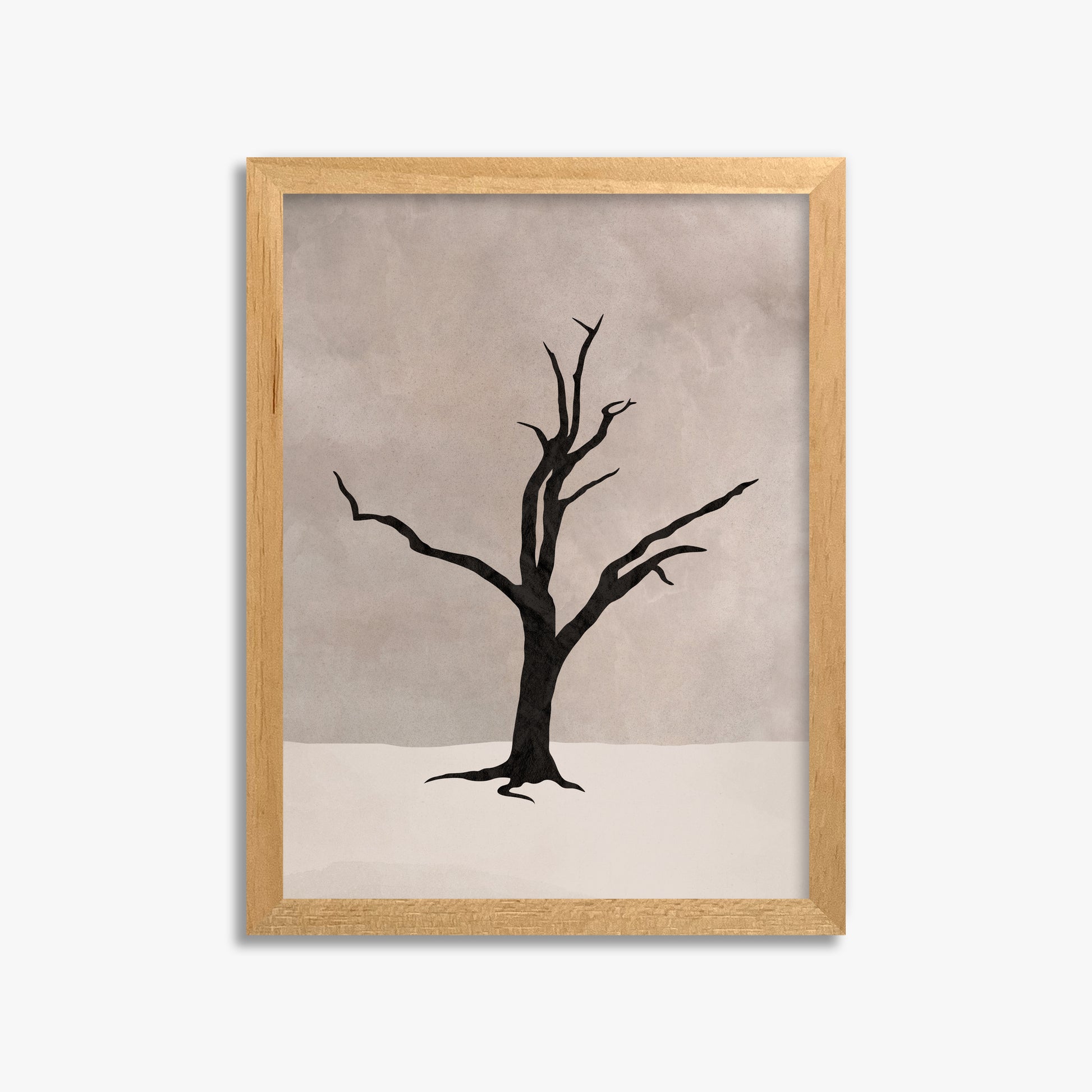 Solitary Sentinel, 30x40cm Framed Poster With Oak Frame