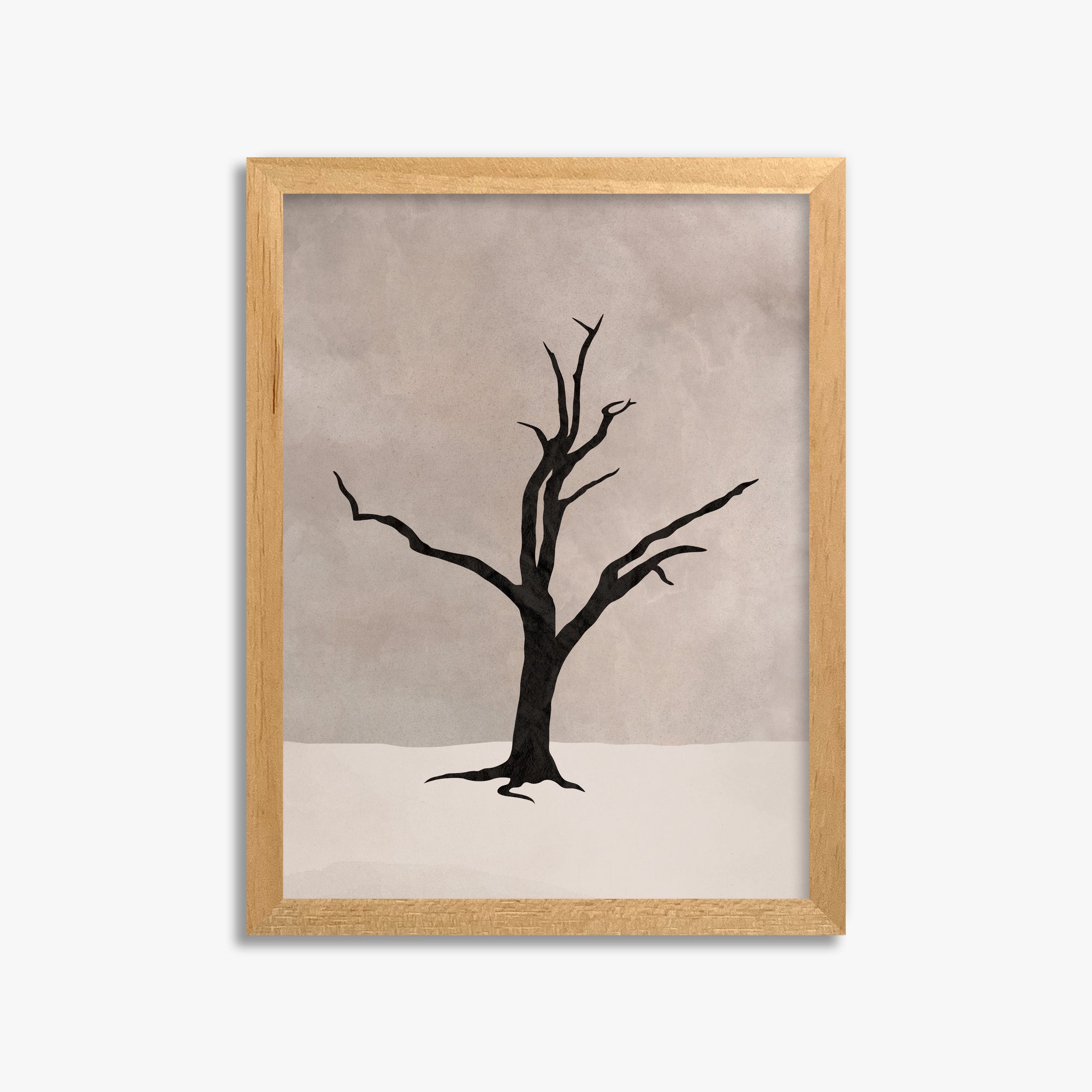 Solitary Sentinel, 30x40cm Framed Poster With Oak Frame
