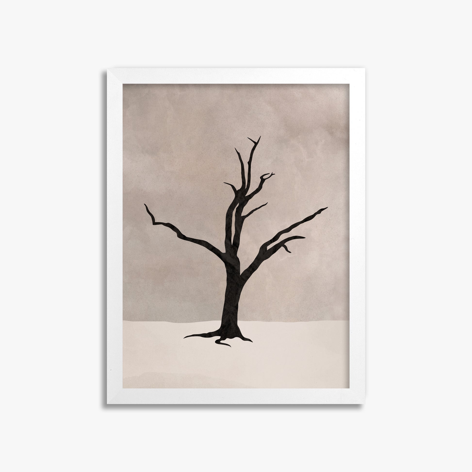 Solitary Sentinel, 30x40cm Framed Poster With White Frame