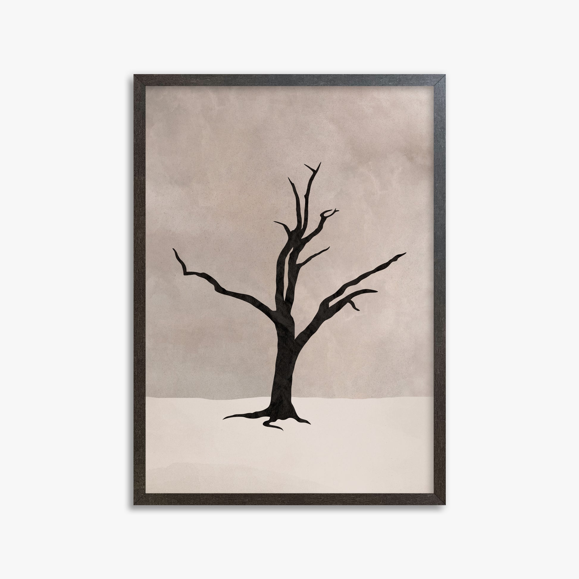 Solitary Sentinel, 50x70cm Framed Poster With Espresso Frame