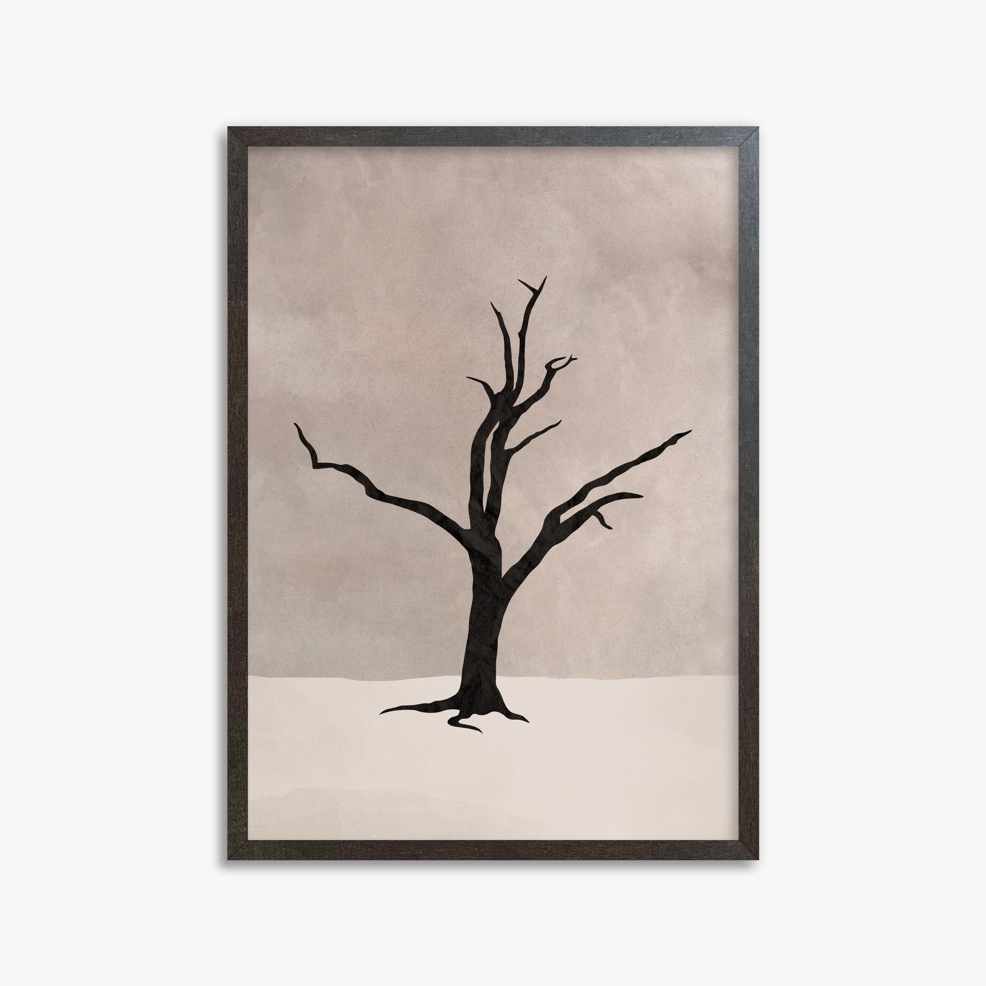 Solitary Sentinel, 50x70cm Framed Poster With Espresso Frame