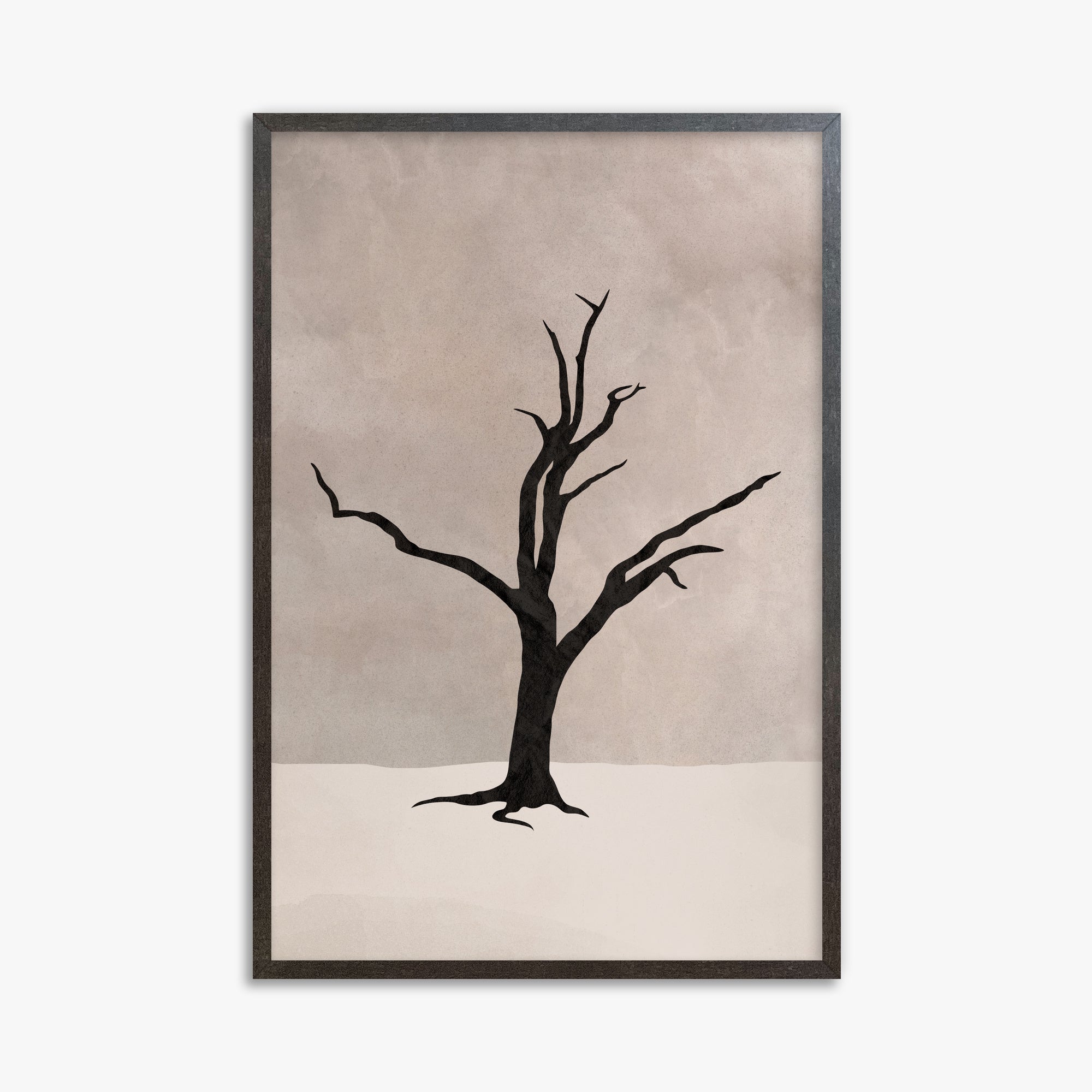 Solitary Sentinel, 61x91cm Framed Poster With Espresso Frame