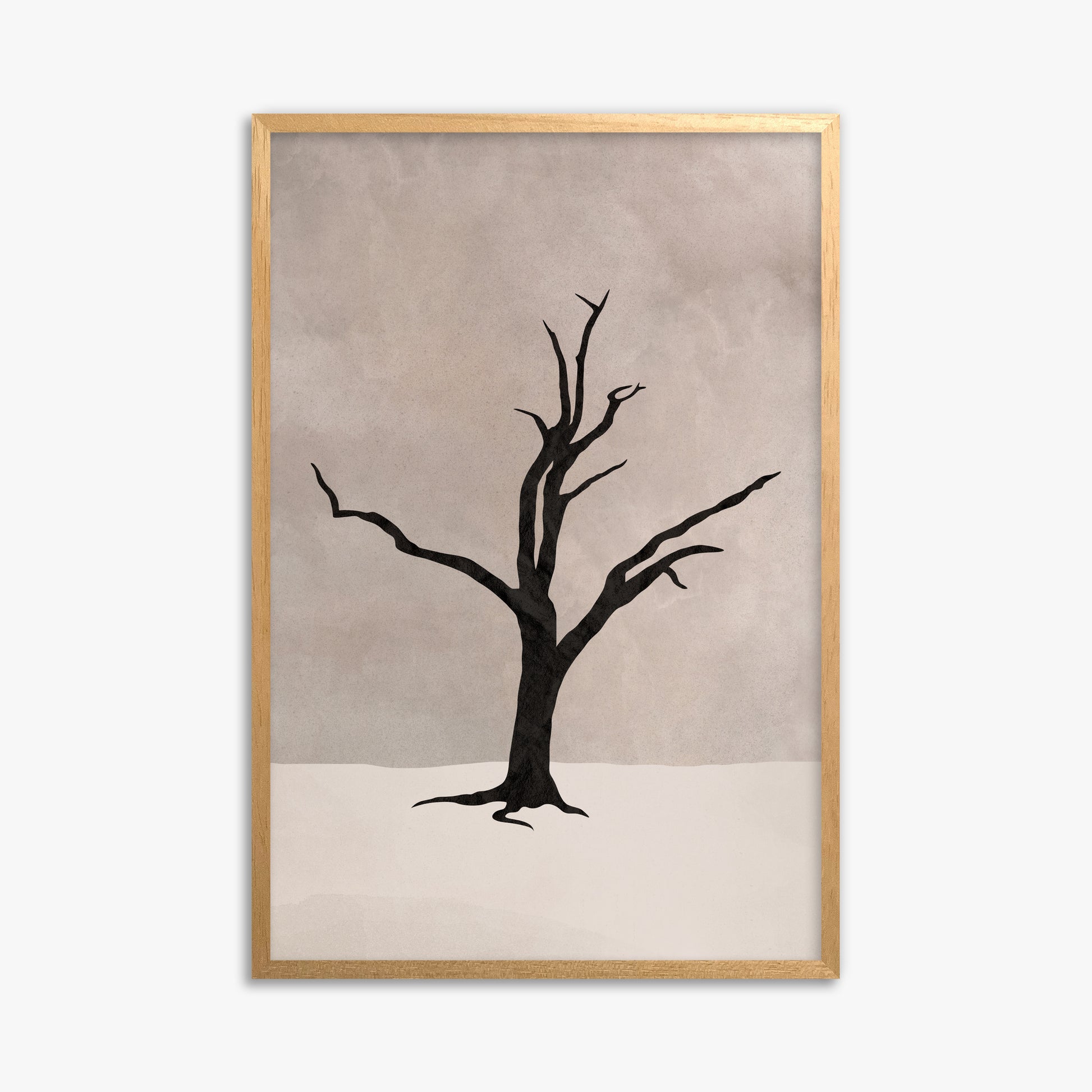 Solitary Sentinel, 61x91cm Framed Poster With Oak Frame