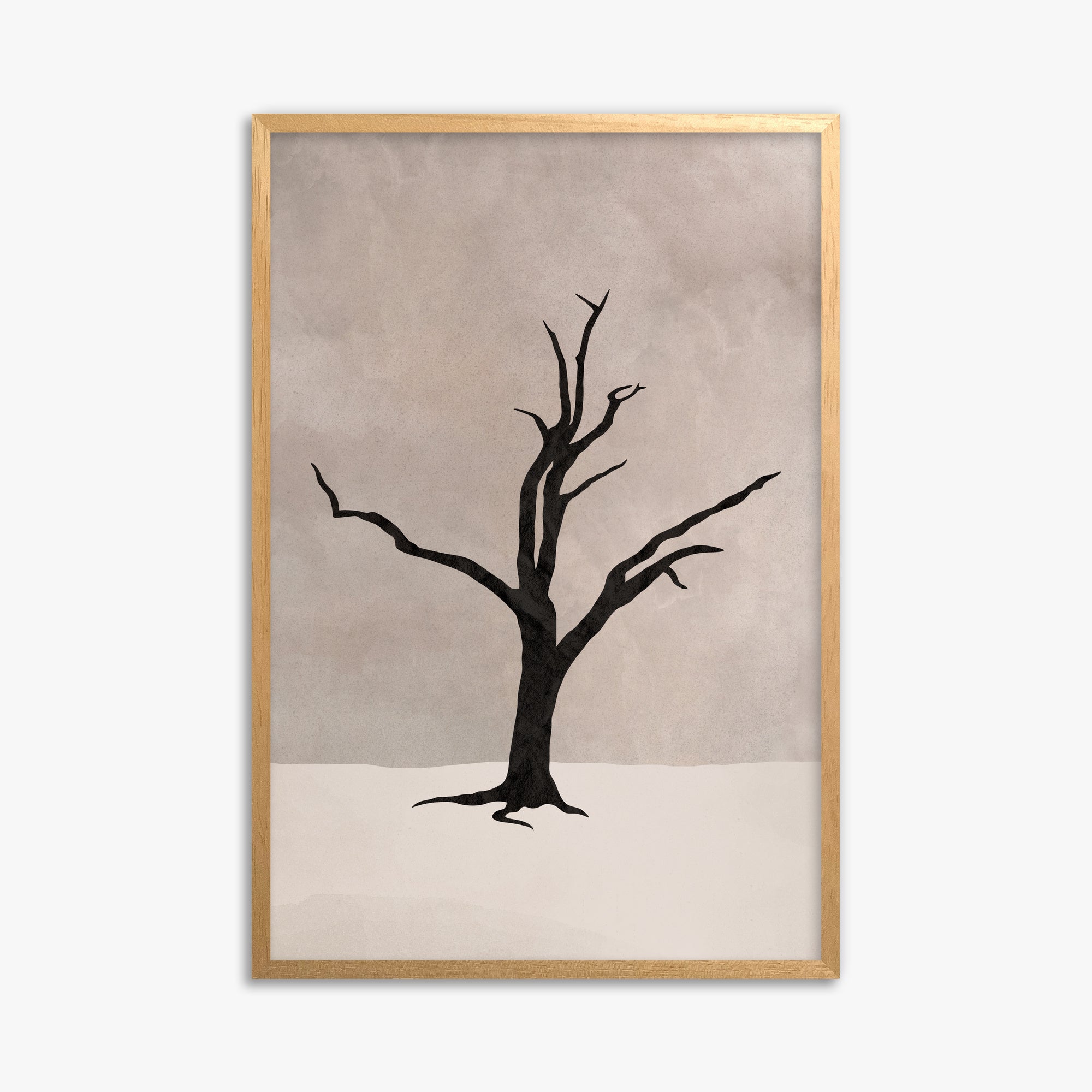 Solitary Sentinel, 61x91cm Framed Poster With Oak Frame