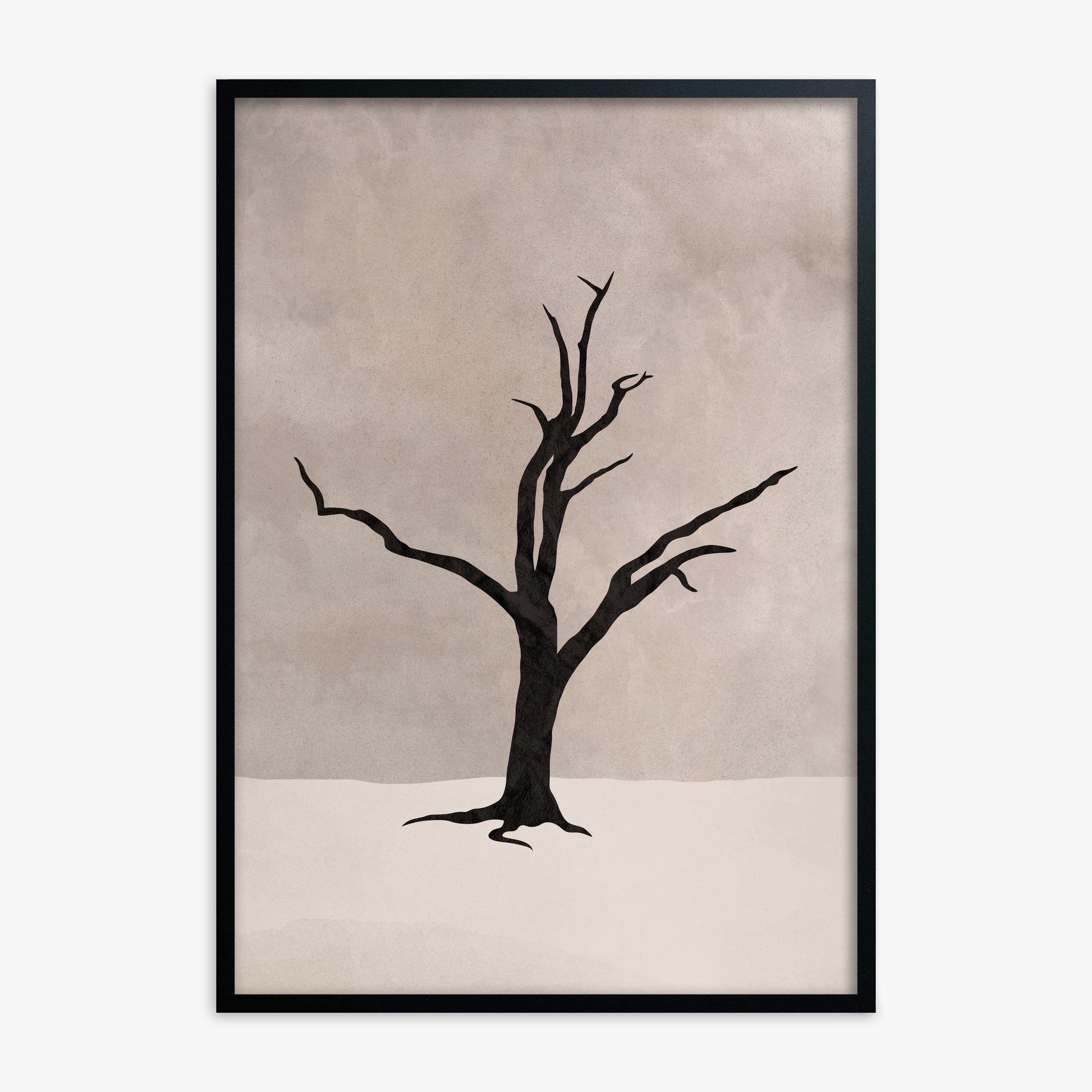 Solitary Sentinel, Black Framed Poster With Black Frame