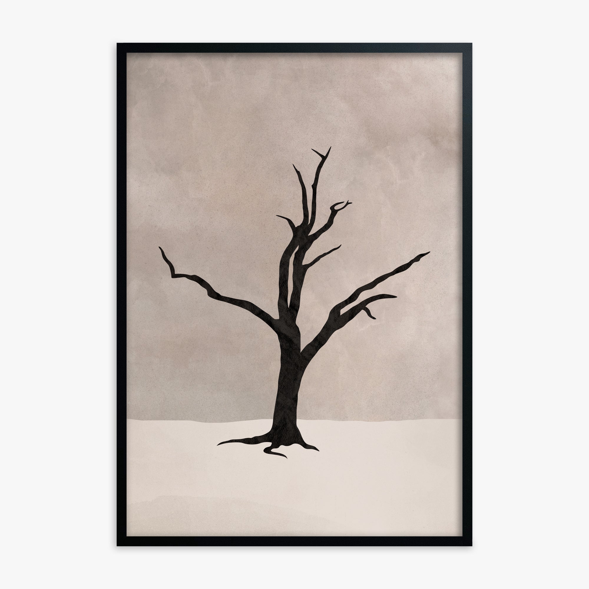 Solitary Sentinel, Black Framed Poster With Black Frame