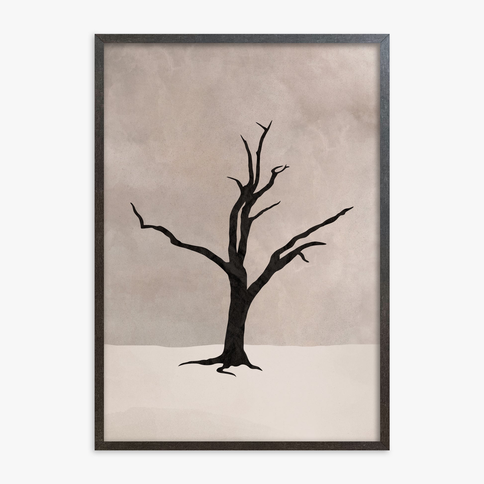 Solitary Sentinel, 70x100cm Framed Poster With Espresso Frame