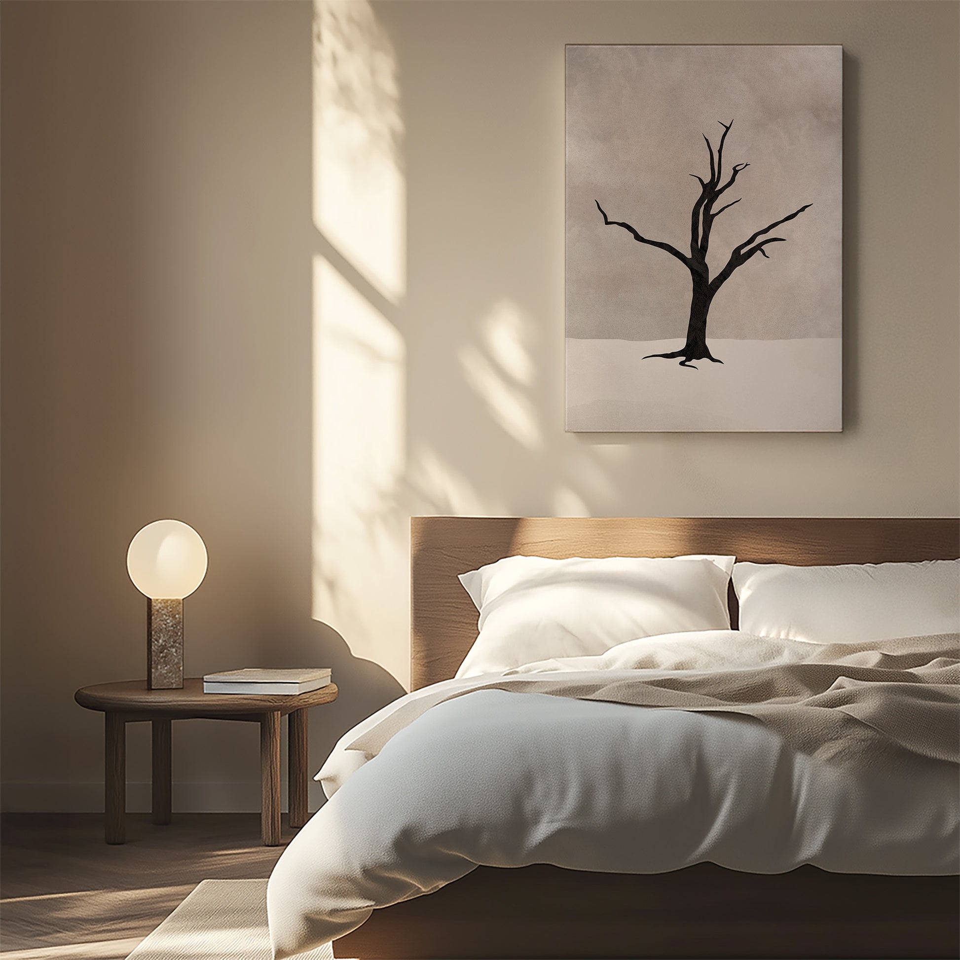Design Concept No. 55 for Solitary Sentinel Modern Satin Canvas Poster Art
