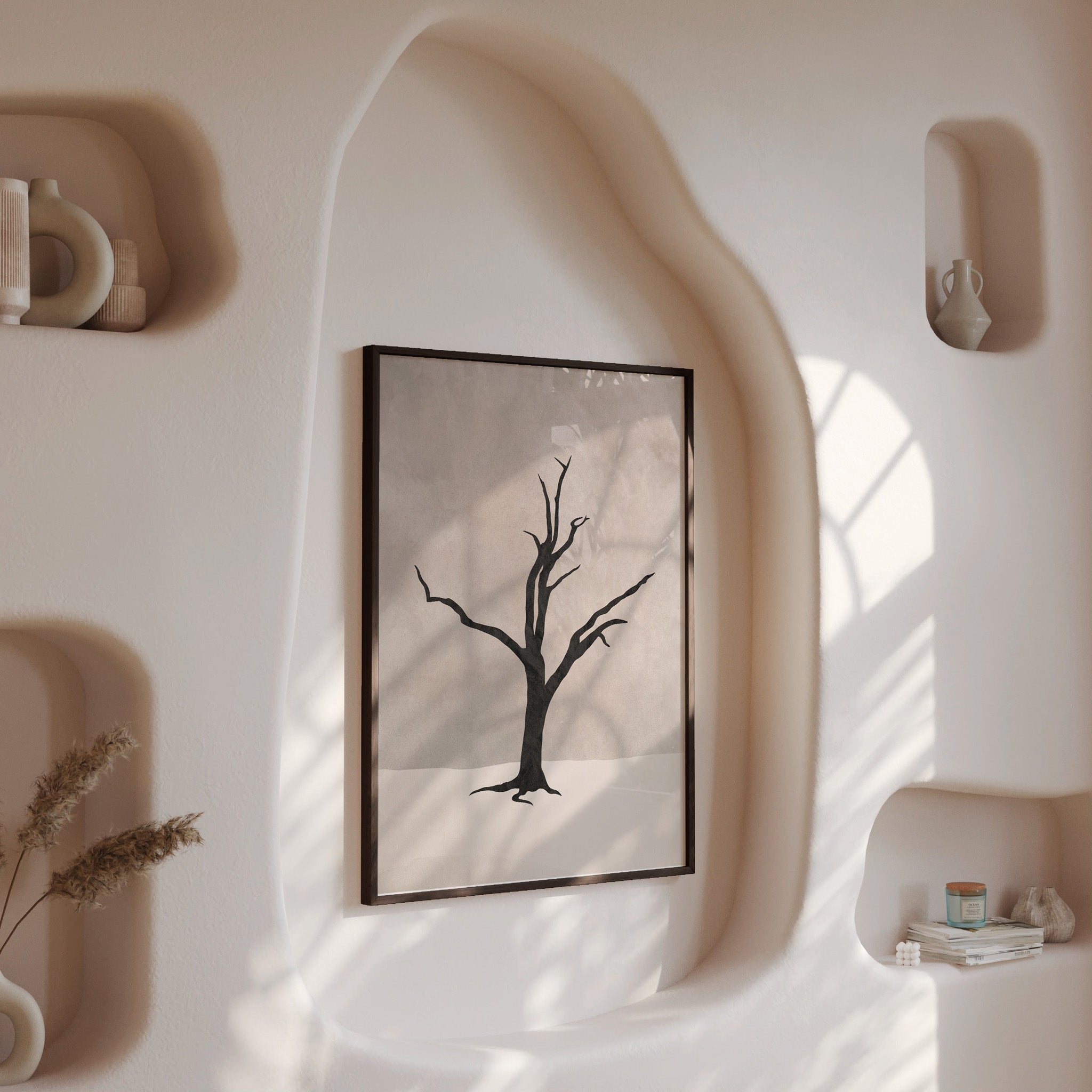 Design Concept No. 13 for Solitary Sentinel Modern Poster Art