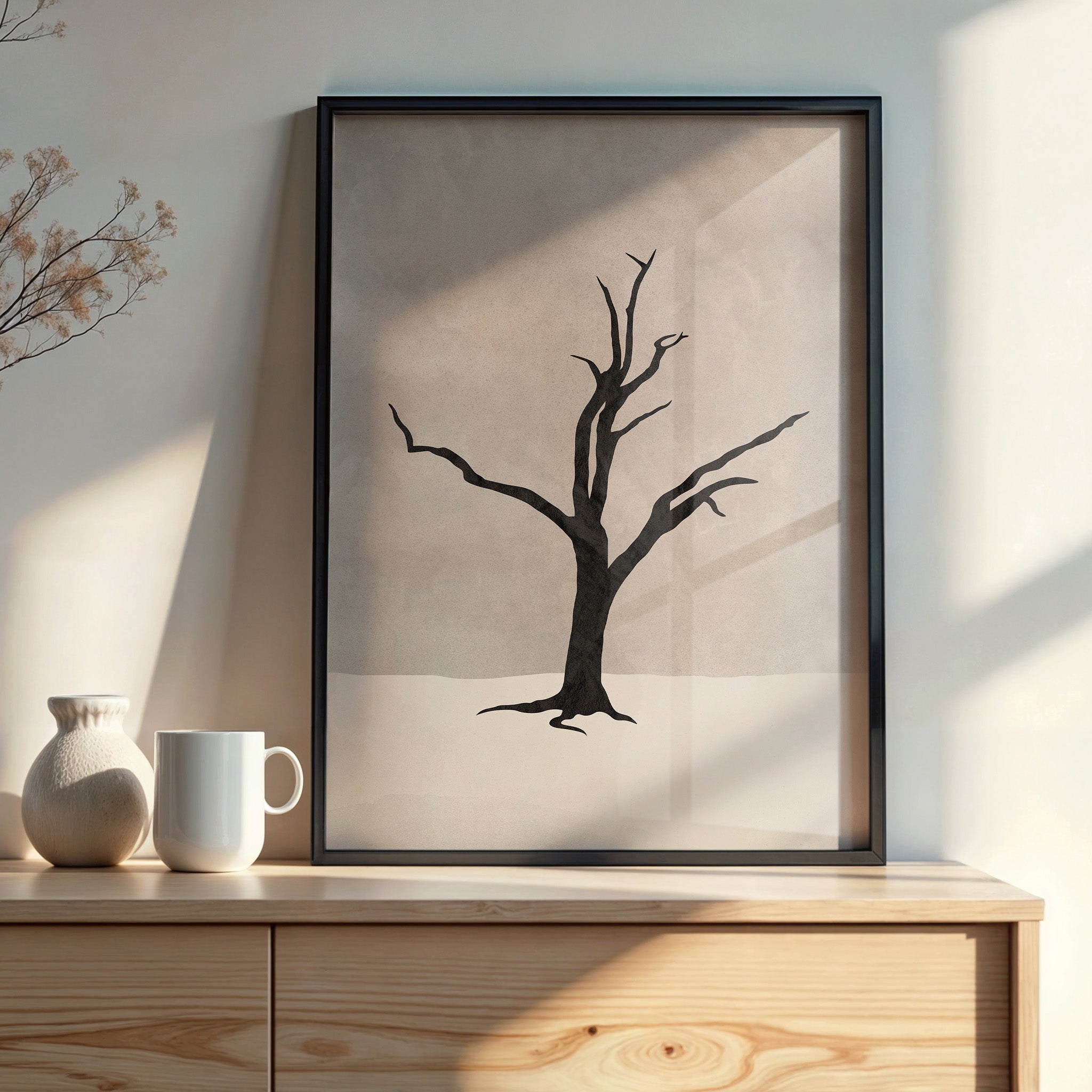 Design Concept No. 22 for Solitary Sentinel Modern Poster Art