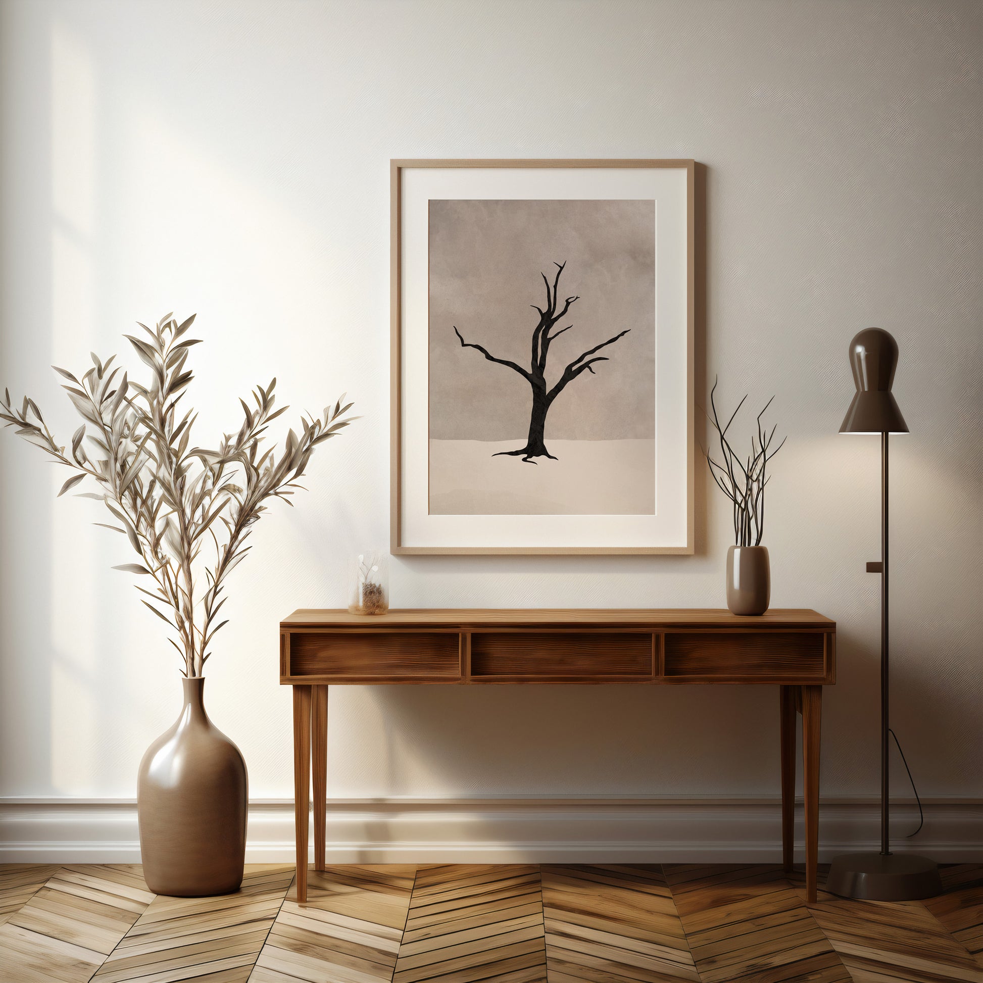 Design Concept No. 37 for Solitary Sentinel Modern Poster Art